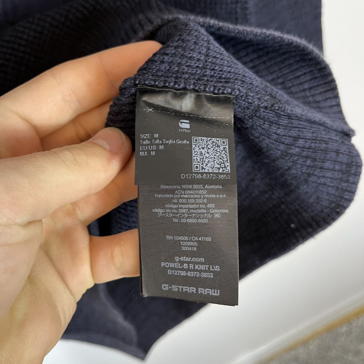 G-Star G-Star Raw Blue Patch Powel Knitted Sweater Streetwear Y2K Size US M / EU 48-50 / 2 - 6 Thumbnail