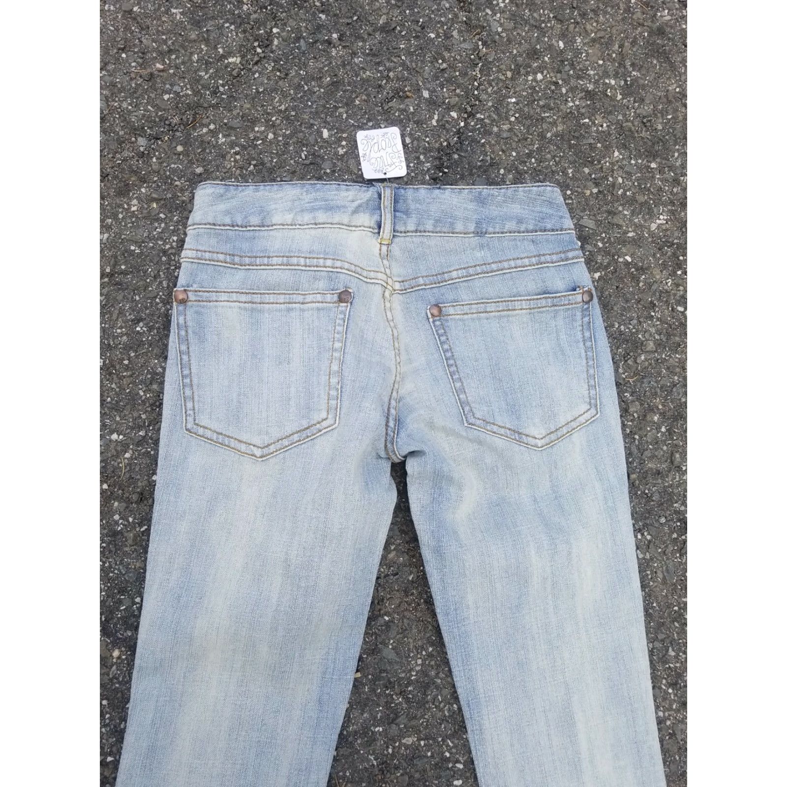 Free People Free People Denim Jeans Blue Regular 25 Women Boho 28x29 Zip Copper Rivets Size 28" / US 6 / IT 42 - 7 Thumbnail