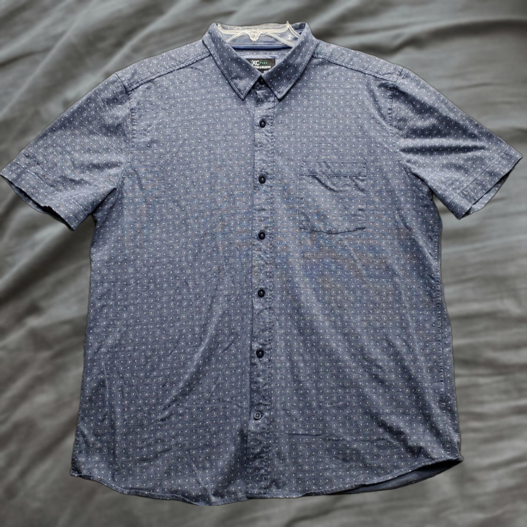 Johnston & Murphy Johnston & Murphy Shirt Mens Large Multicolor Short Sleeve Collared Button Up Size US L / EU 52-54 / 3 - 1 Thumbnail
