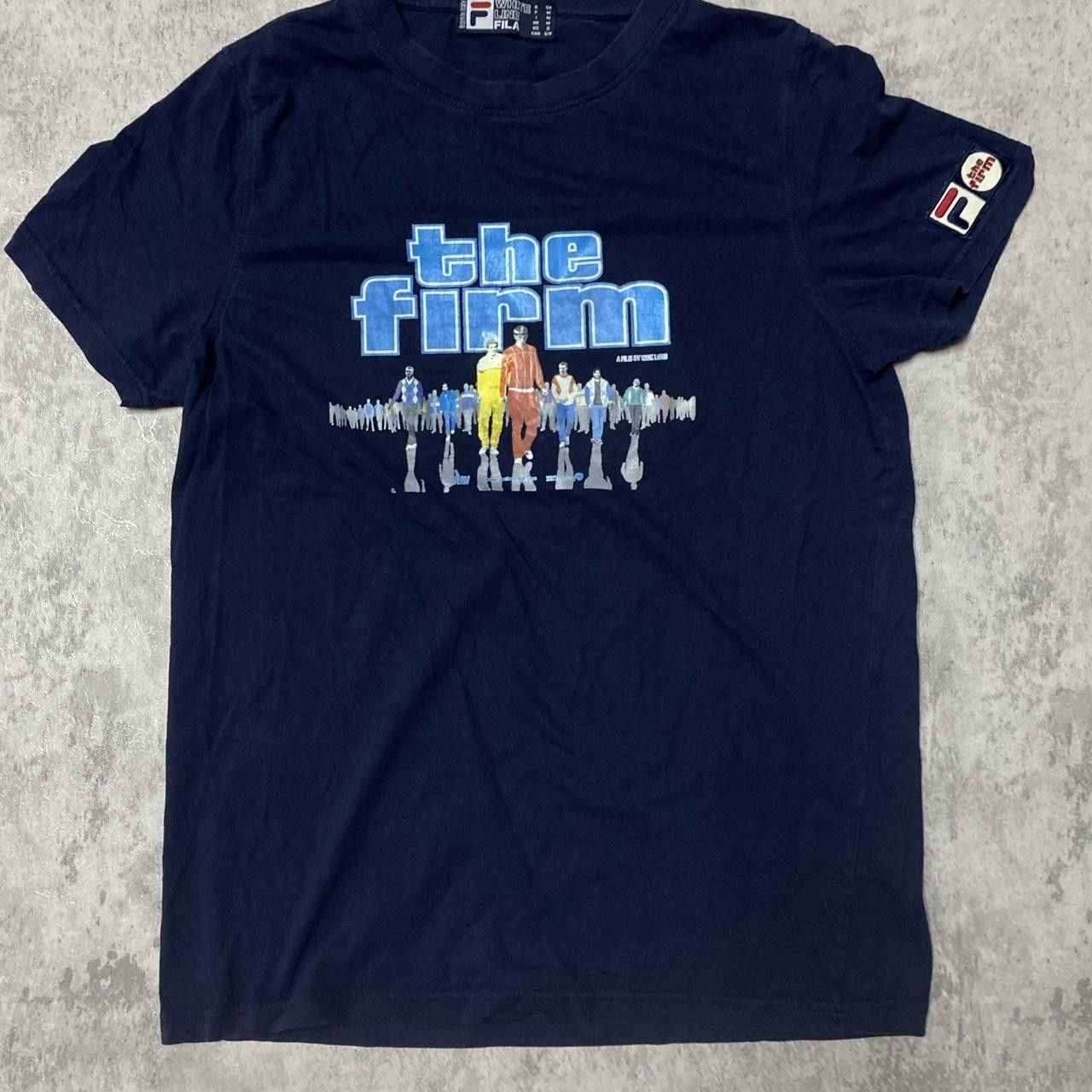 Fila Navy blue Fila The Firm graphic tee with large logo on back Size US M / EU 48-50 / 2 - 1 Thumbnail