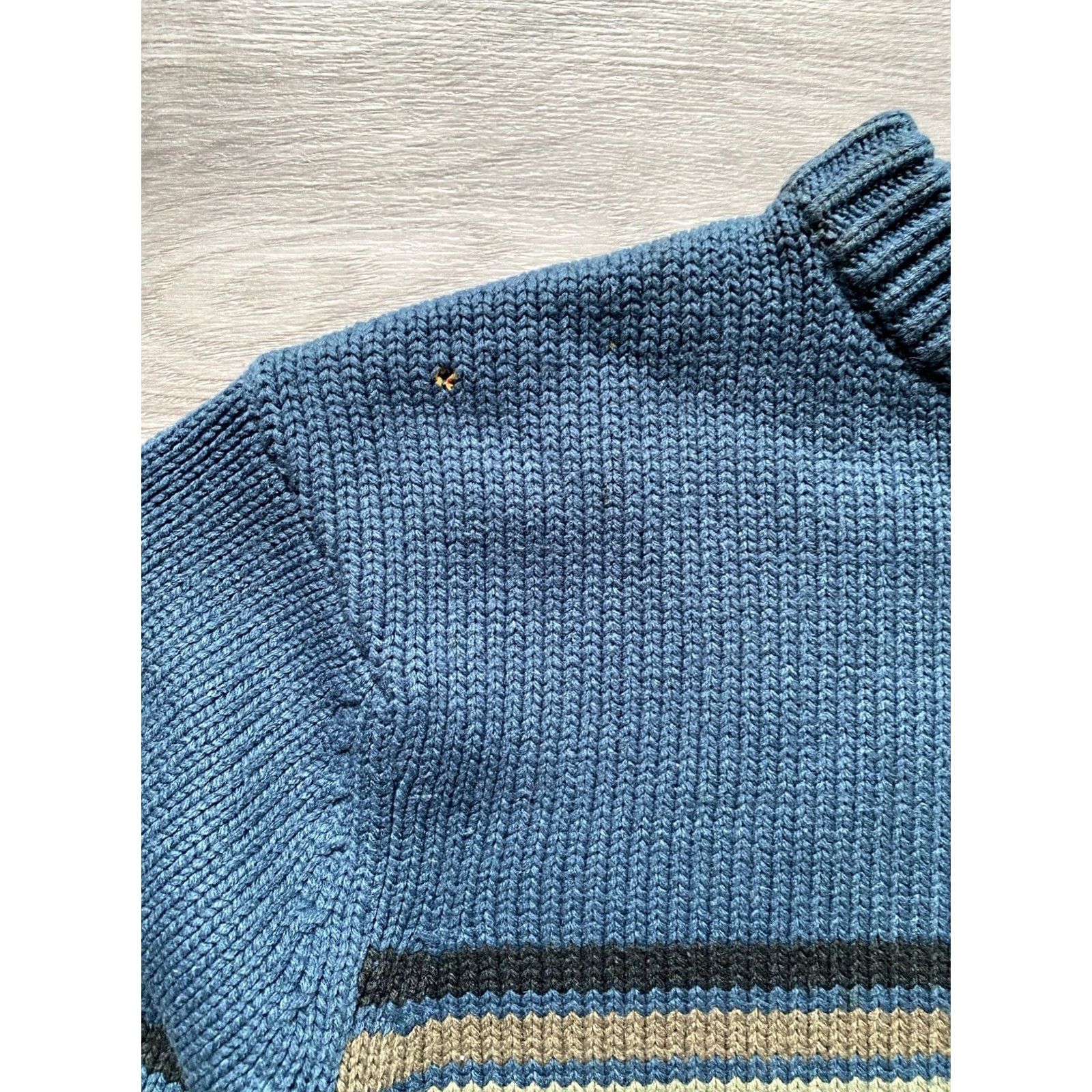 Nike VINTAGE Nike Mens Sweater Knitted Cotton Pullover Blue M Knit Jumper Size M Carded Regular Mens Size US M / EU 48-50 / 2 - 7 Thumbnail
