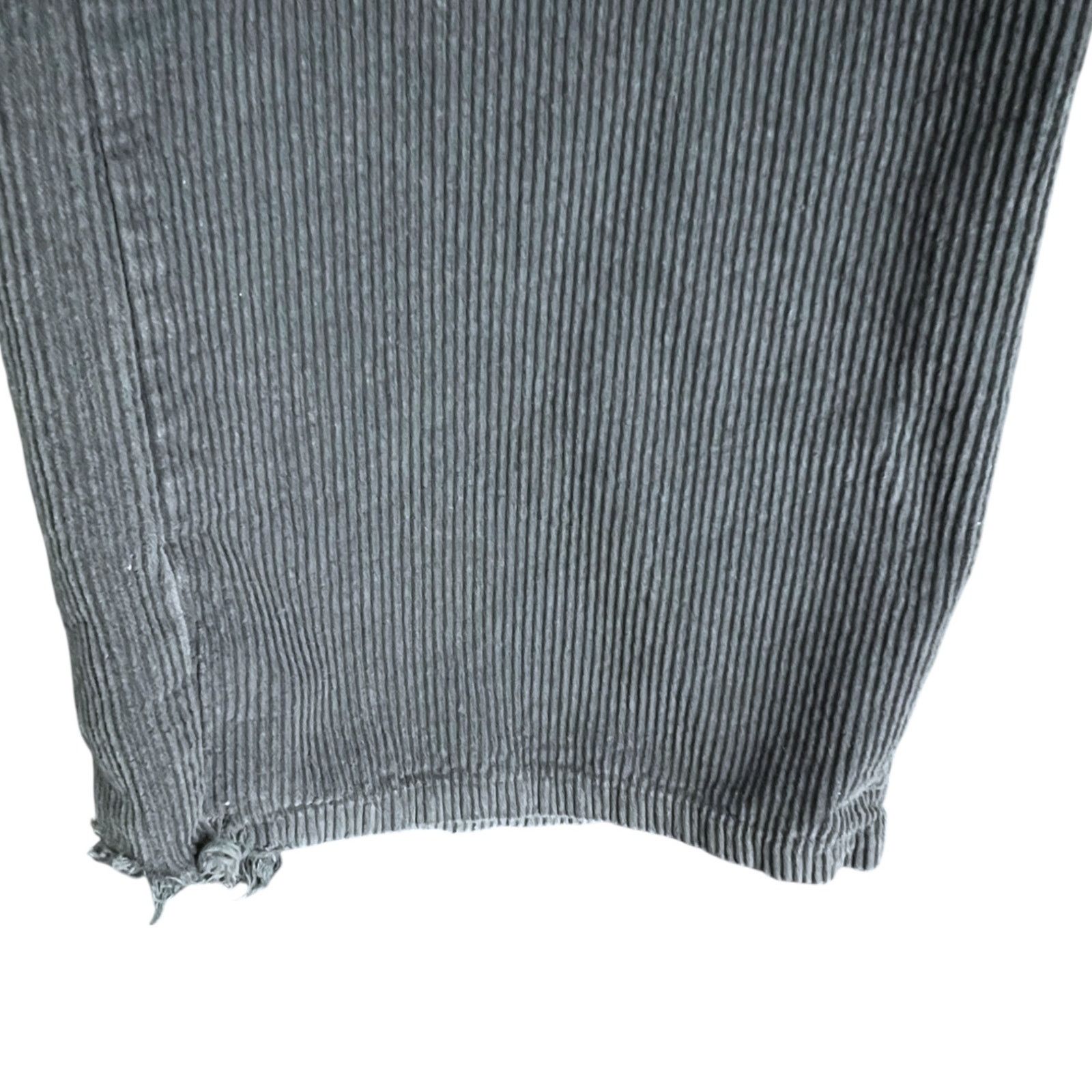 Rsq RSQ Women's 25 Grey Green Wide Leg Cotton Corduroy Pants Size 25" / US 0 / IT 36 - 5 Thumbnail