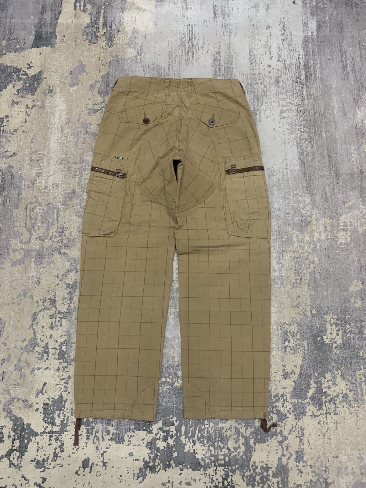 Japanese Brand Tilt Japanese Brand Plaid Cargo Pants Baggy Khaki Y2K Size US 30 / EU 46 - 8 Thumbnail