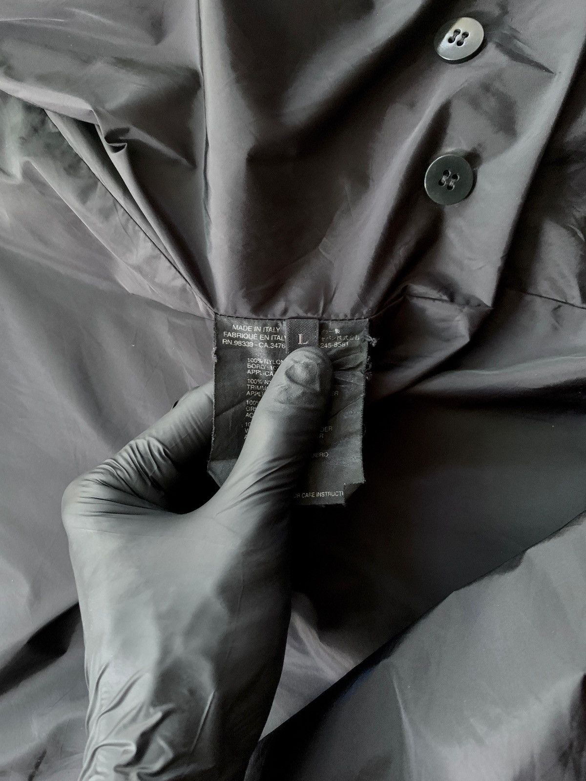 Prada FREE TAX! 2000s Convertible Nylon Long Coat Jacket Size US L / EU 52-54 / 3 - 18 Thumbnail