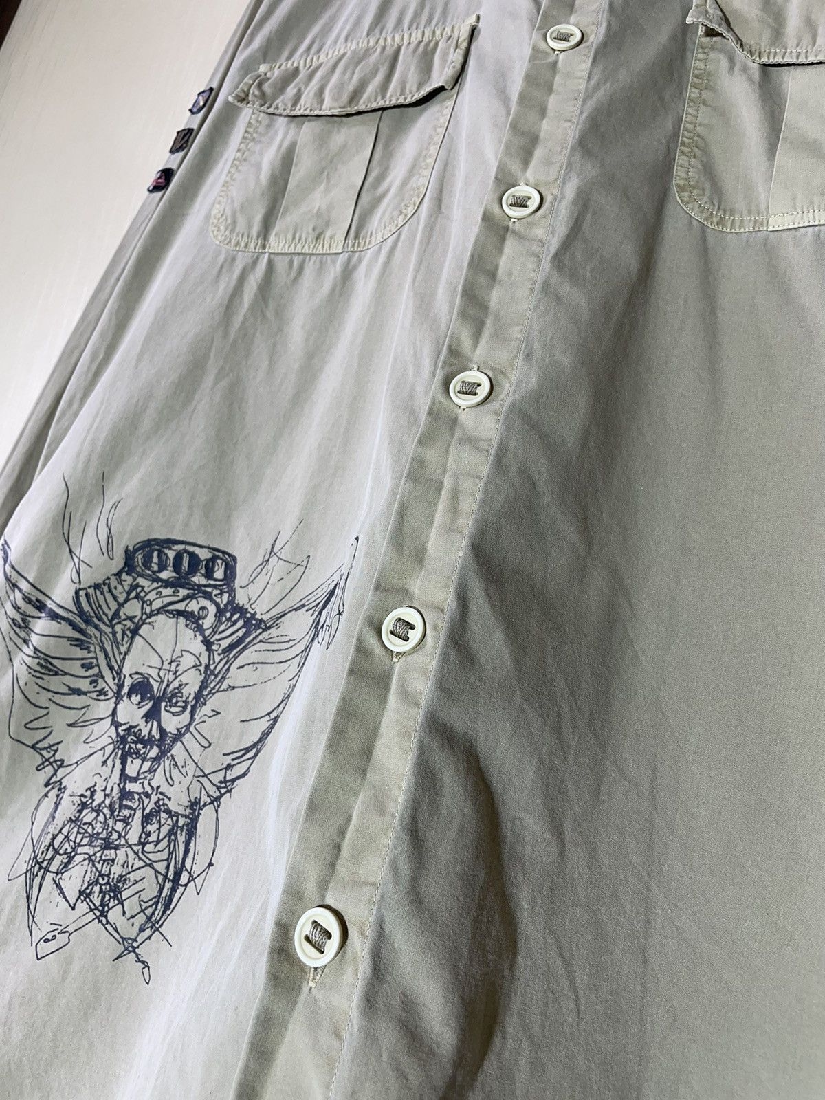 Quiksilver × Vintage Quiksilver military surf style shirt 90s Size US L / EU 52-54 / 3 - 9 Thumbnail