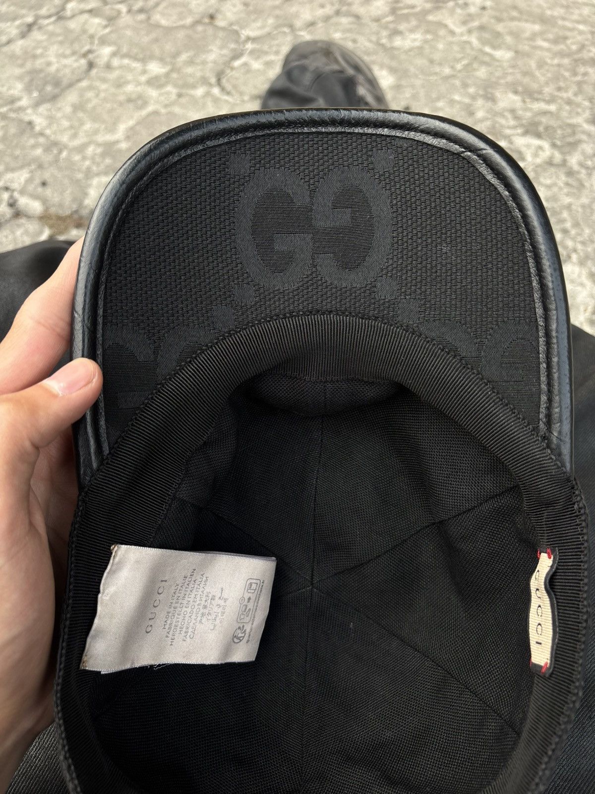 Gucci gucci hat jumbo gg monogram black Size ONE SIZE - 3 Thumbnail