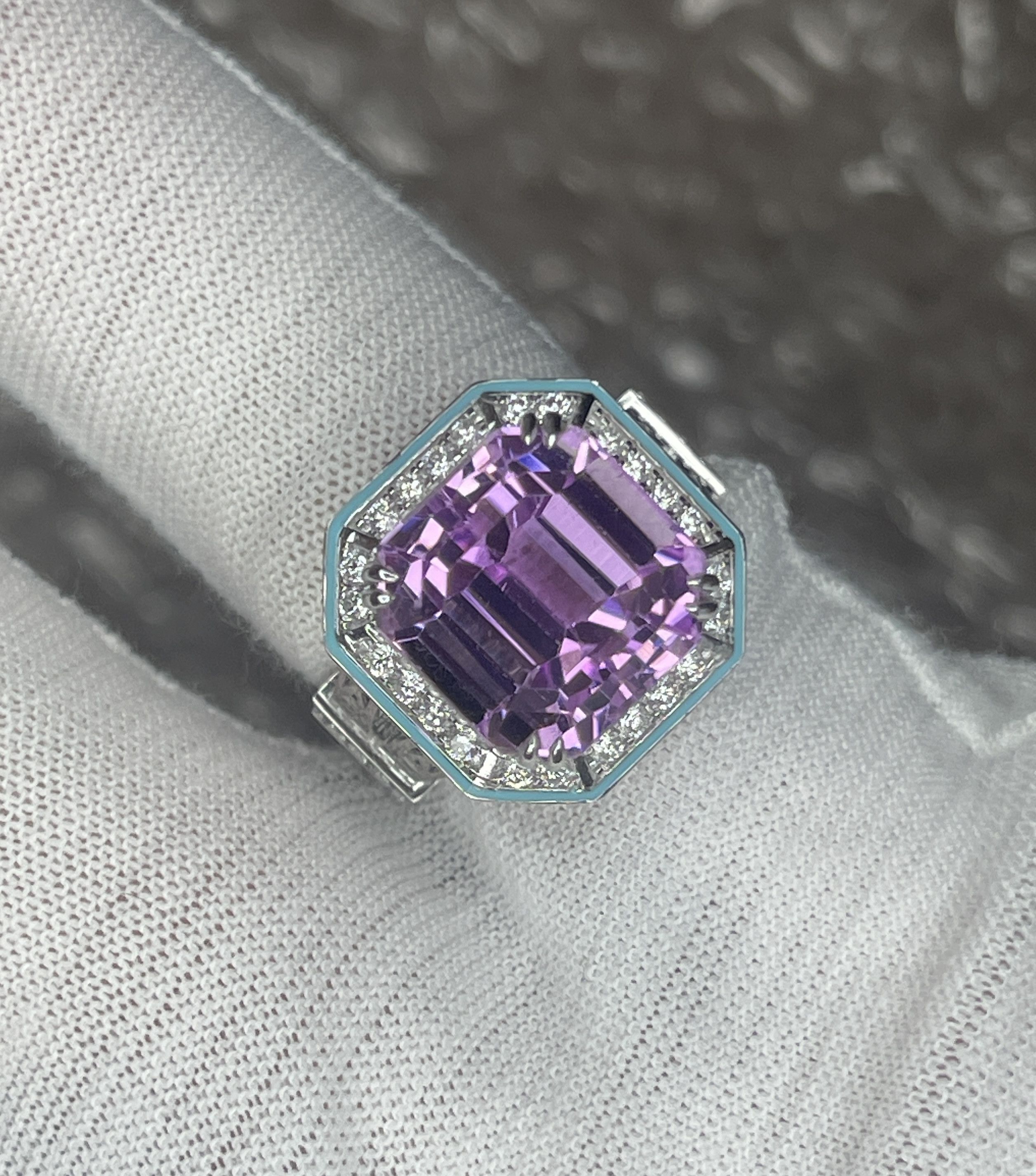Jewelry Bague Rose Kunzite naturelle 13,82ct Size ONE SIZE - 15 Thumbnail