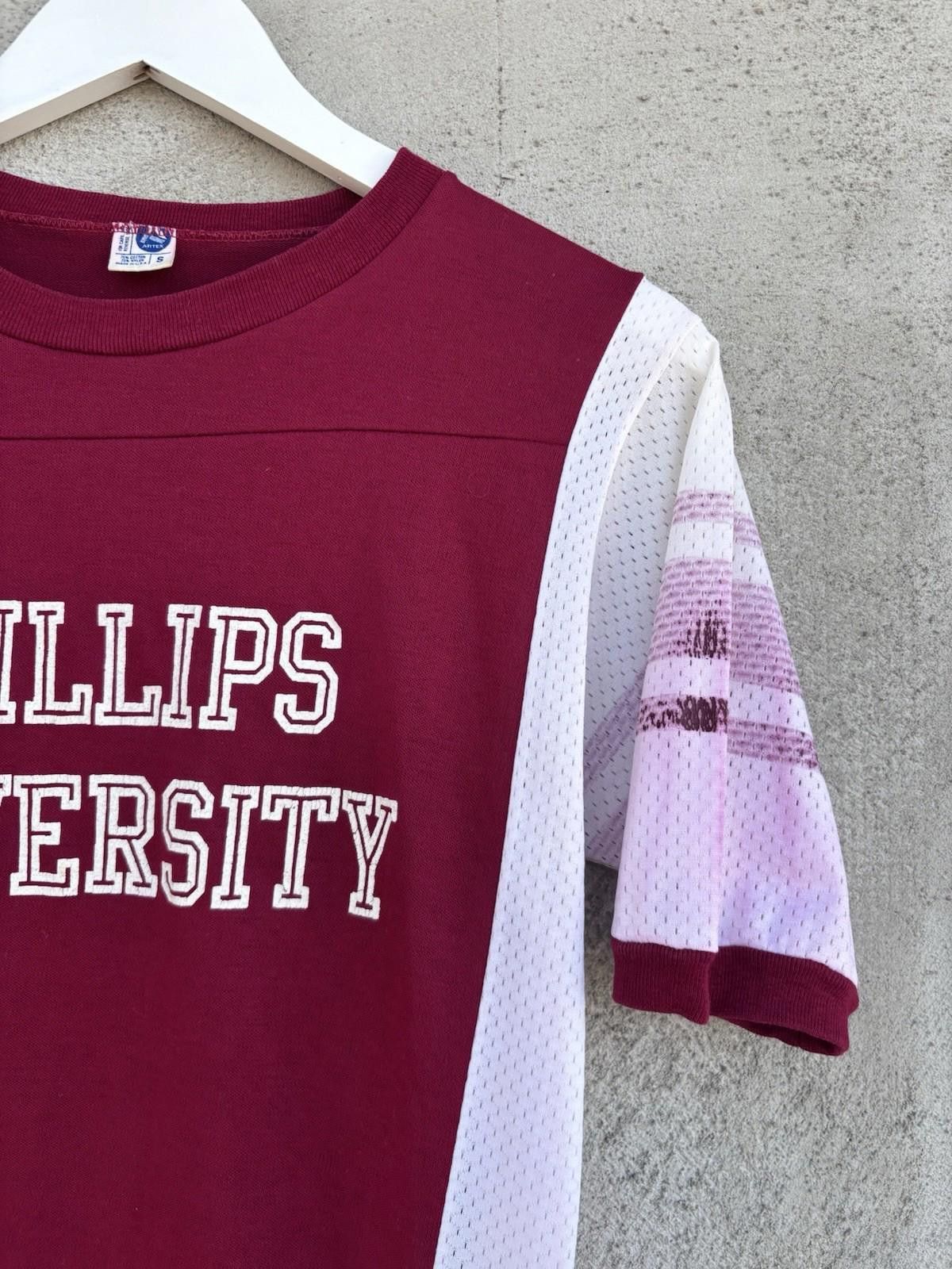 Artek × Vintage Vintage 1980s Phillips University Jersey T-shirt Small Artex Size US S / EU 44-46 / 1 - 5 Thumbnail