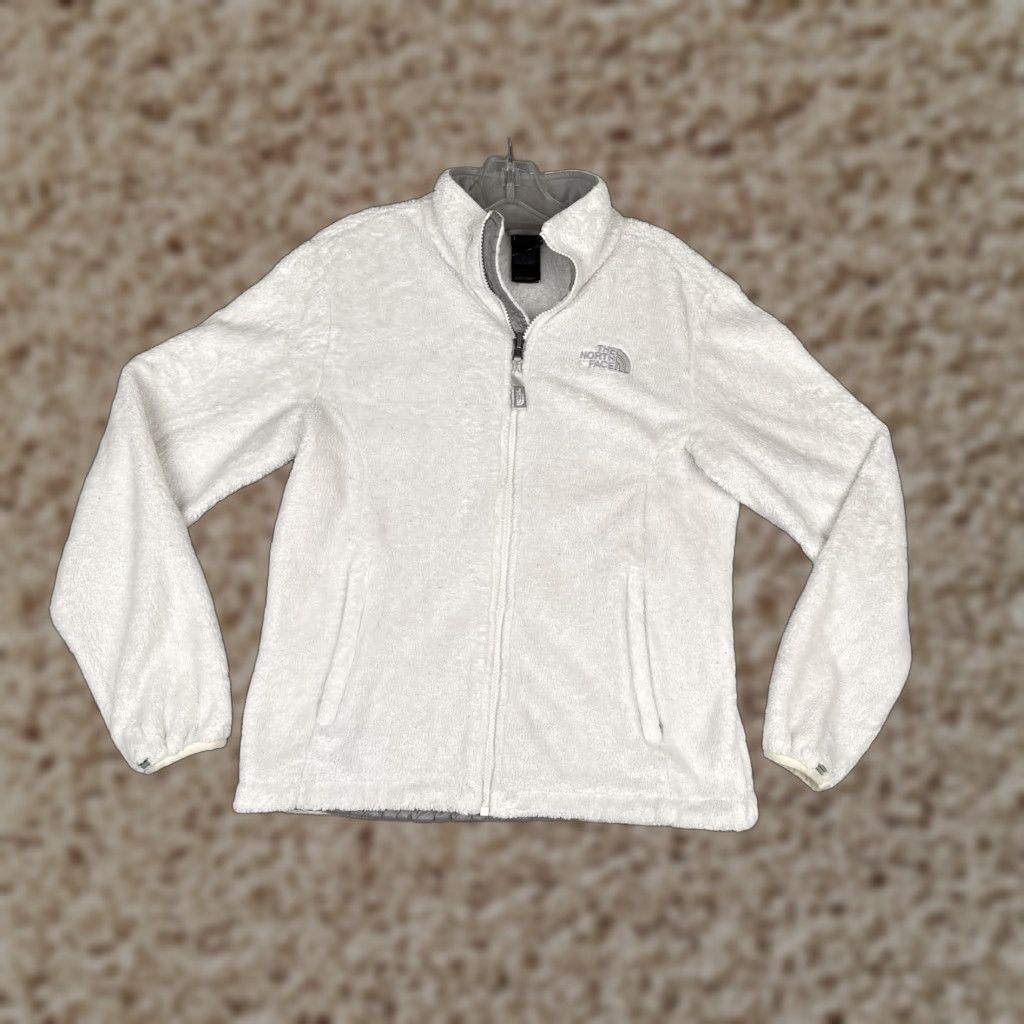 The North Face The North Face Jacket Womens Medium White Soft Fleece Full Zip Mock Neck Size M / US 6-8 / IT 42-44 - 1 Thumbnail
