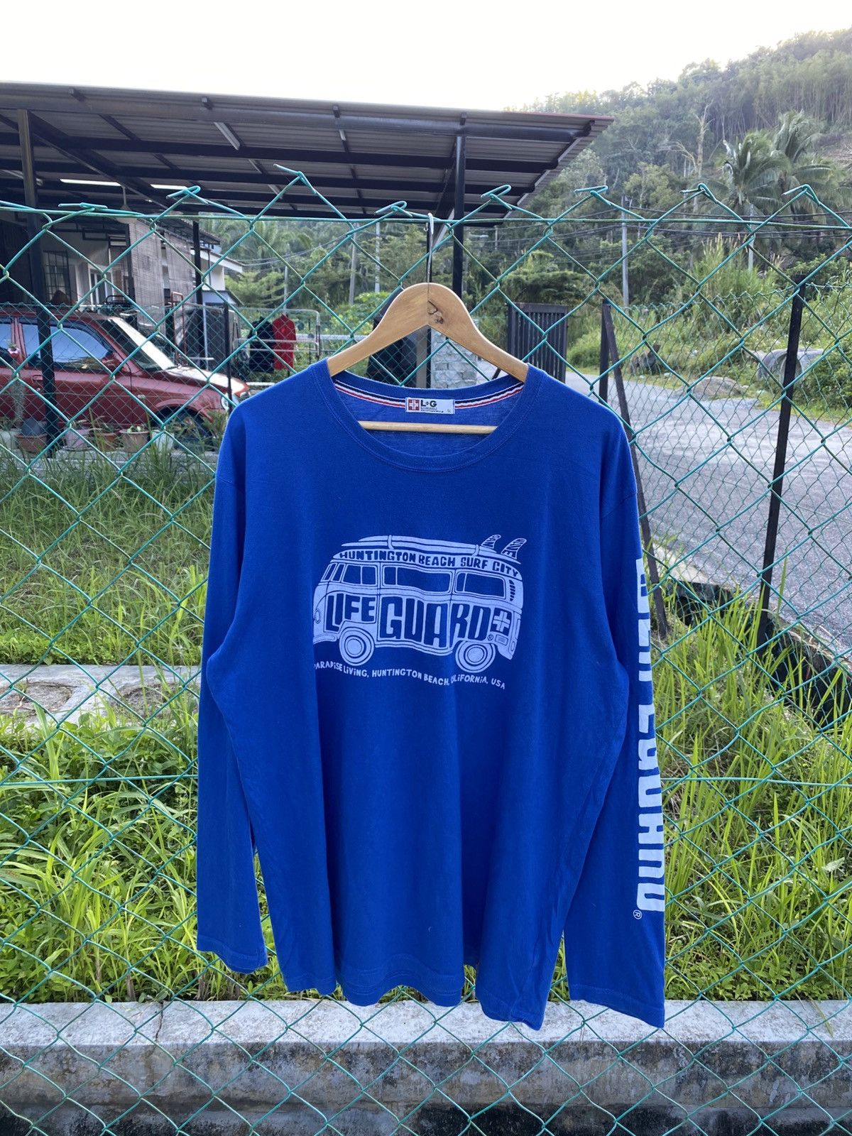 Japanese Brand LIFE GUARD surf volkswagen kombi long sleeve tees Size US XL / EU 56 / 4 - 1 Thumbnail
