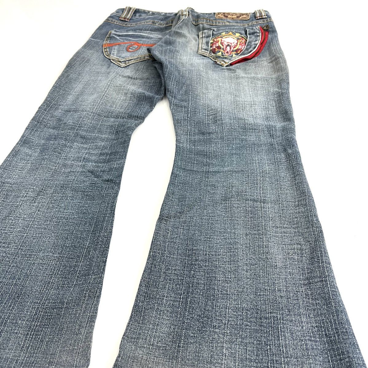 If Six Was Nine × Japanese Brand × Le Grande Bleu (L.G.B.) BCBG Flared Jeans Embroidered Bootcut Denim Pants Size 30" / US 8 / IT 44 - 11 Thumbnail