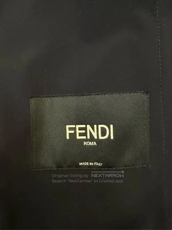 Fendi Fendi Camouflage Long Coat in Olive Green . Size US L / EU 52-54 / 3 - 7 Thumbnail