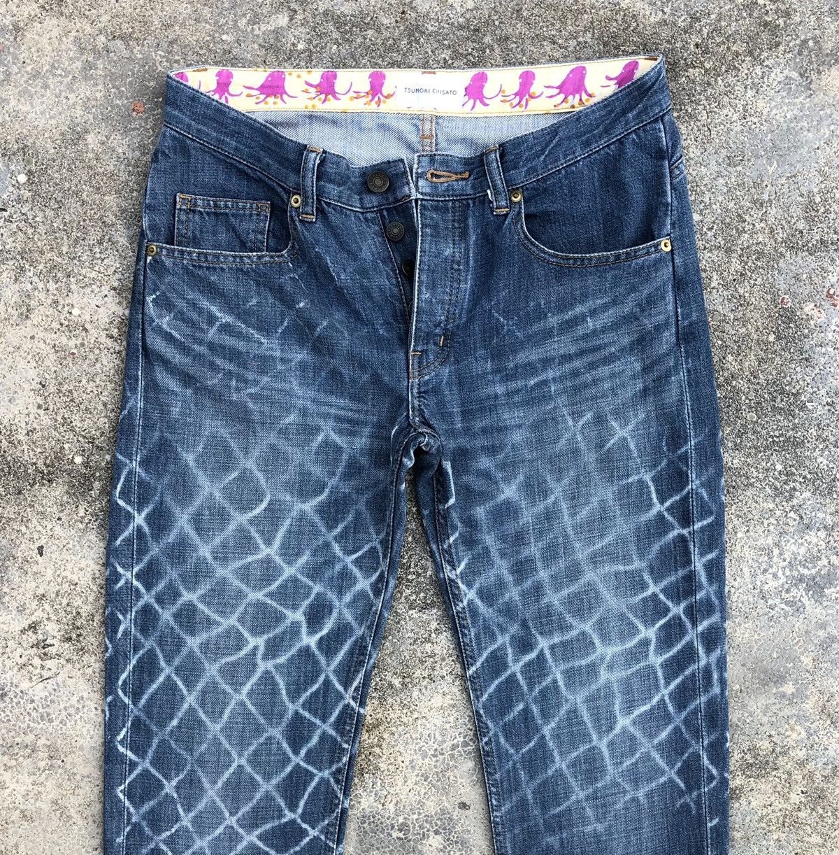 Issey Miyake × Japanese Brand × Tsumori Chisato ISSEY MIYAKE Tsumori Chisato Beautiful Art Slim Fit Denim Size US 29 - 2 Thumbnail