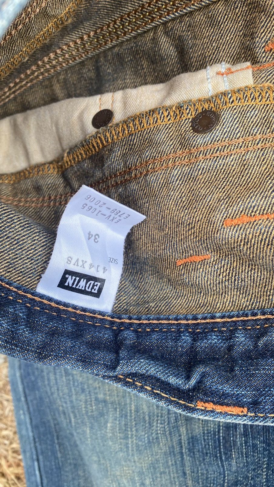 Edwin double waist Edwin exclusive vintage nice RARE sizen Size US 34 / EU 50 - 6 Thumbnail
