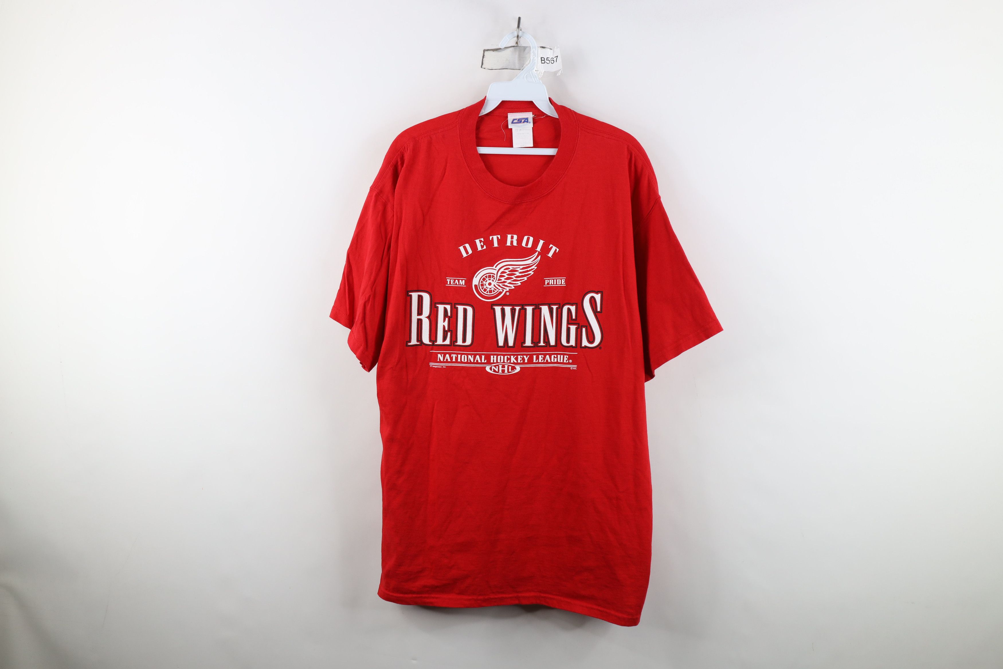 Vintage Vintage Y2K 2004 Red Wings Hockey Short Sleeve T-Shirt Size US L / EU 52-54 / 3 - 1 Thumbnail