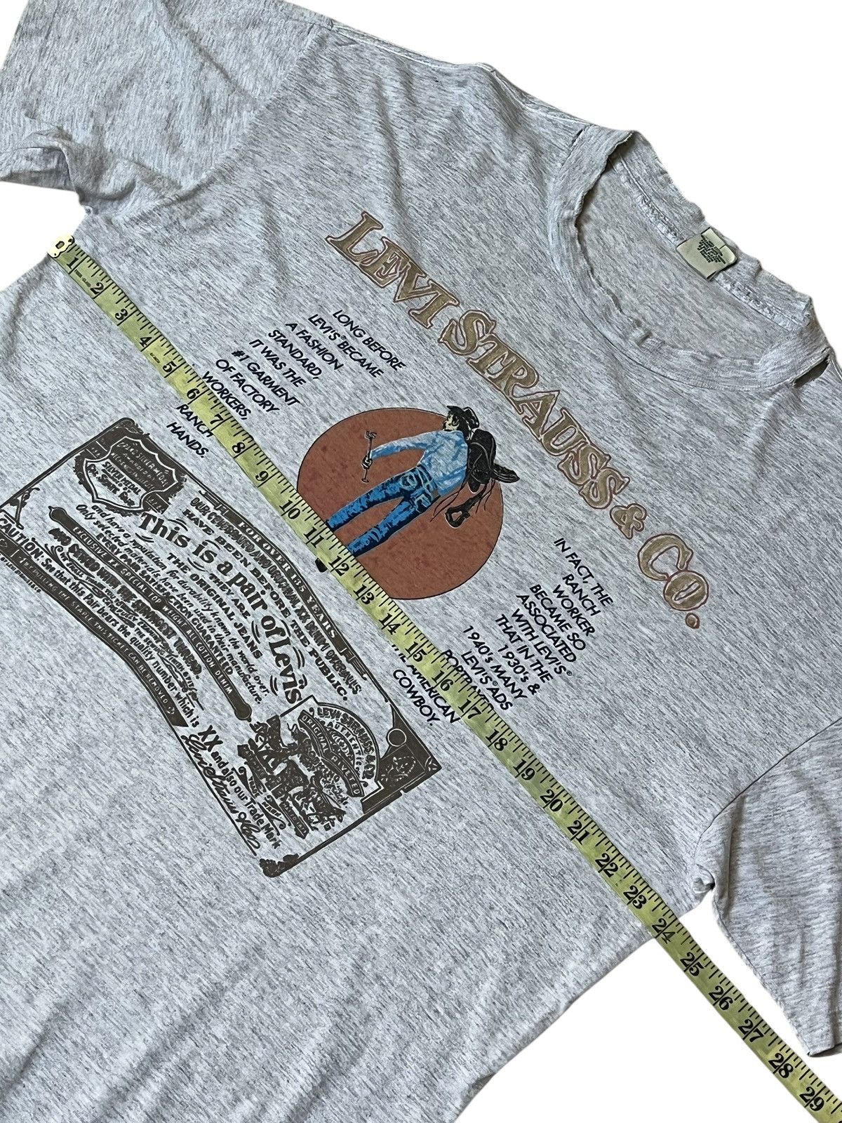 Levi's Vintage Clothing RIP🔥VINTAGE 80s LEVI STRAUSS SADDLE MAN 1987 TEE SHIRT Size US XL / EU 56 / 4 - 9 Thumbnail