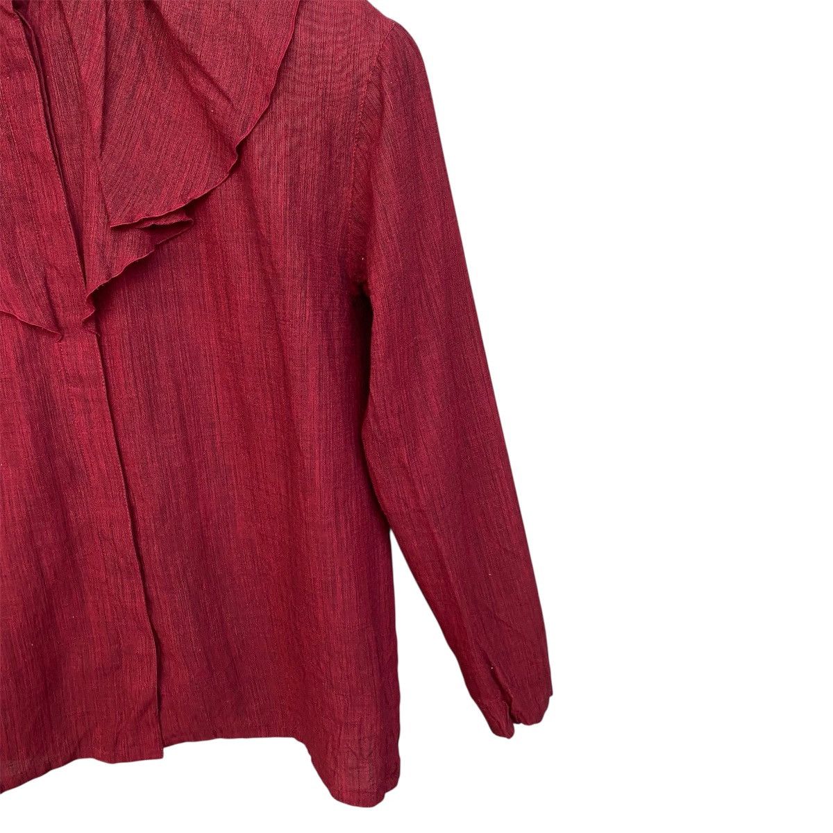 Christian Dior Monsieur Christian Dior Vintage Ruffle Blouse Archive Elegant Cut Size M / US 6-8 / IT 42-44 - 8 Thumbnail