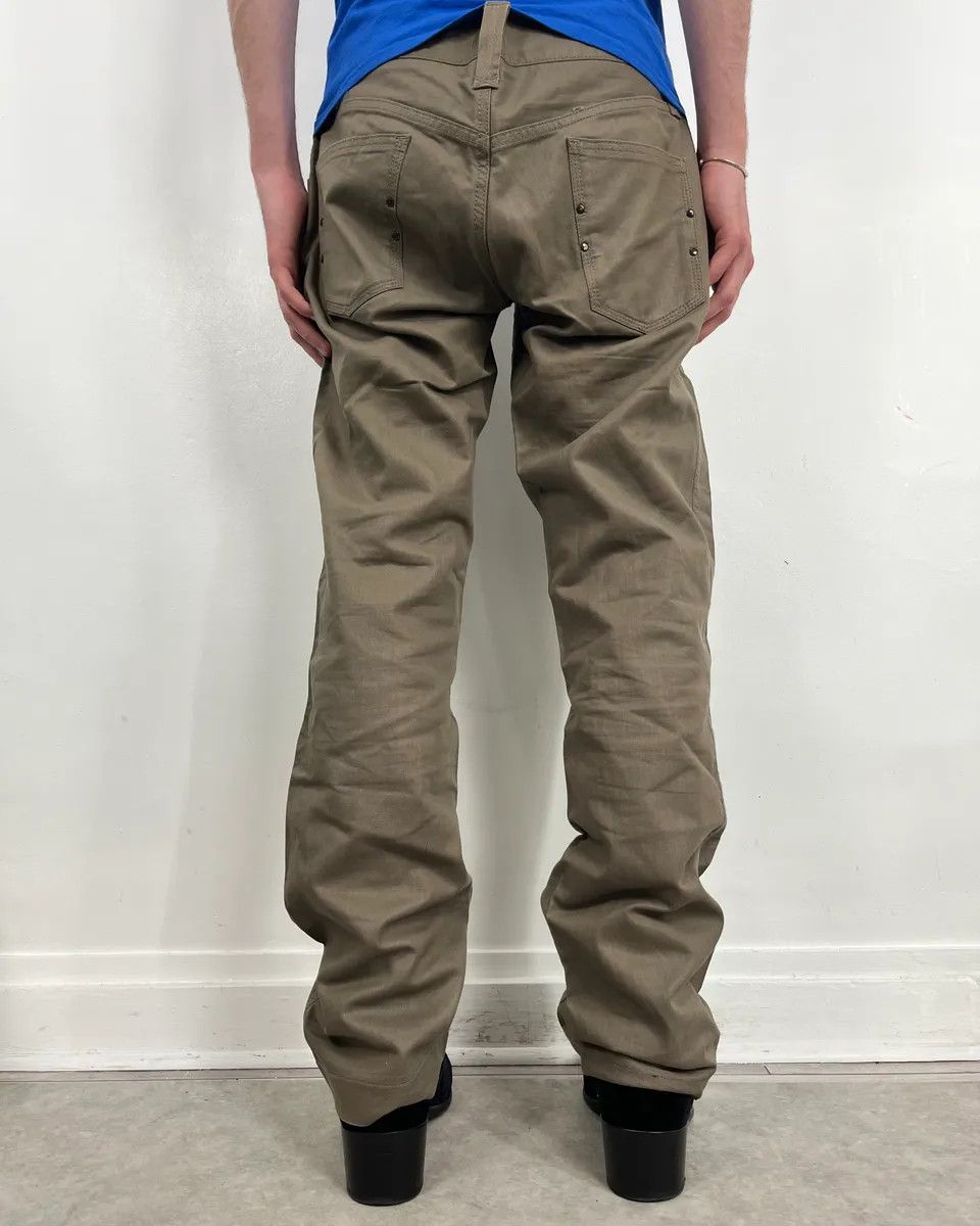 Dolce & Gabbana 2000s Dolce & Gabbana Beige Waxed Pants Size US 34 / EU 50 - 3 Thumbnail