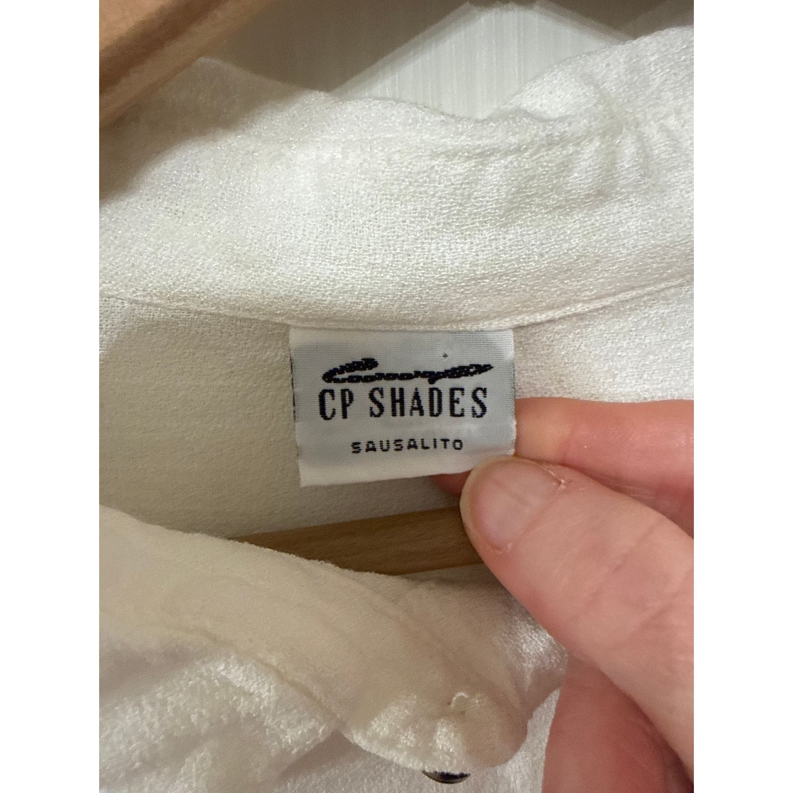 CP Shades CP Shades Sausalito Relaxed Fit Button Down Blouse, S Size S / US 4 / IT 40 - 6 Thumbnail