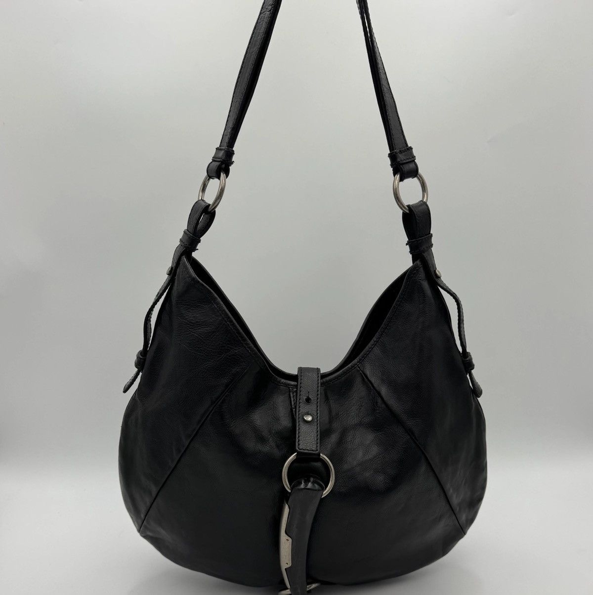 Yves Saint Laurent YSL Black Leather Mombasa Hobo Bag Size ONE SIZE - 2 Thumbnail