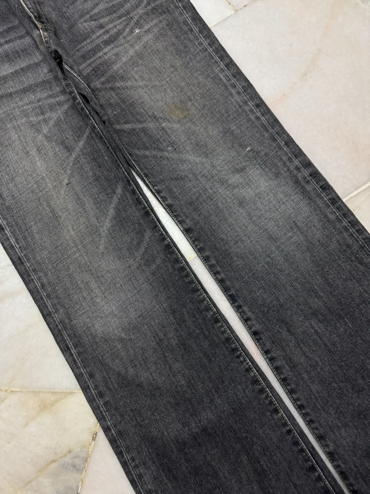 Japanese Brand 💥Regular Fit Boot Cut💥90s Uniqlo Sand Washed Distressed Size US 28 / EU 44 - 5 Thumbnail
