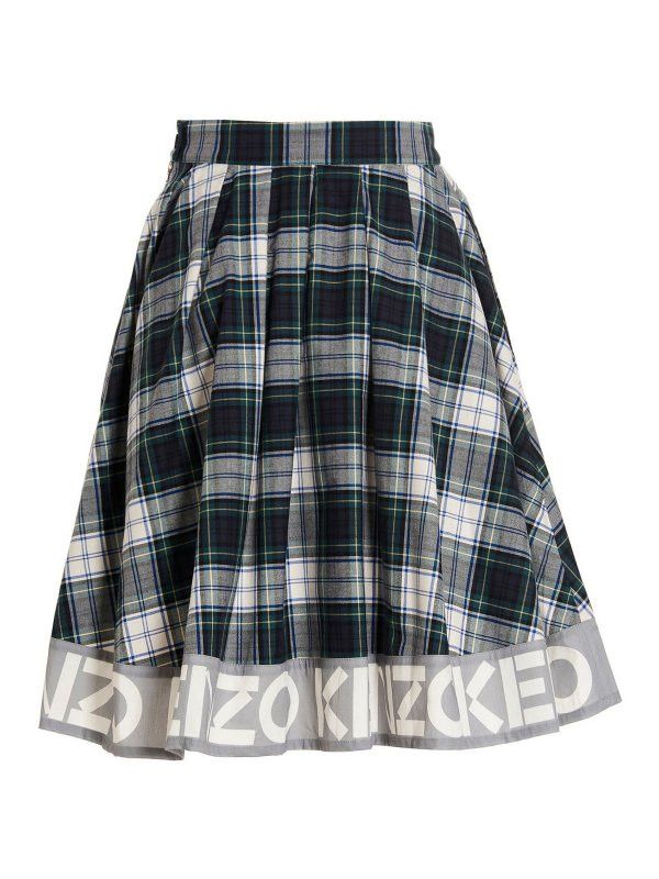 Kenzo o1y1025 Mini Skirt in Multicolor Size 27" / US 4 / IT 40 - 2 Thumbnail