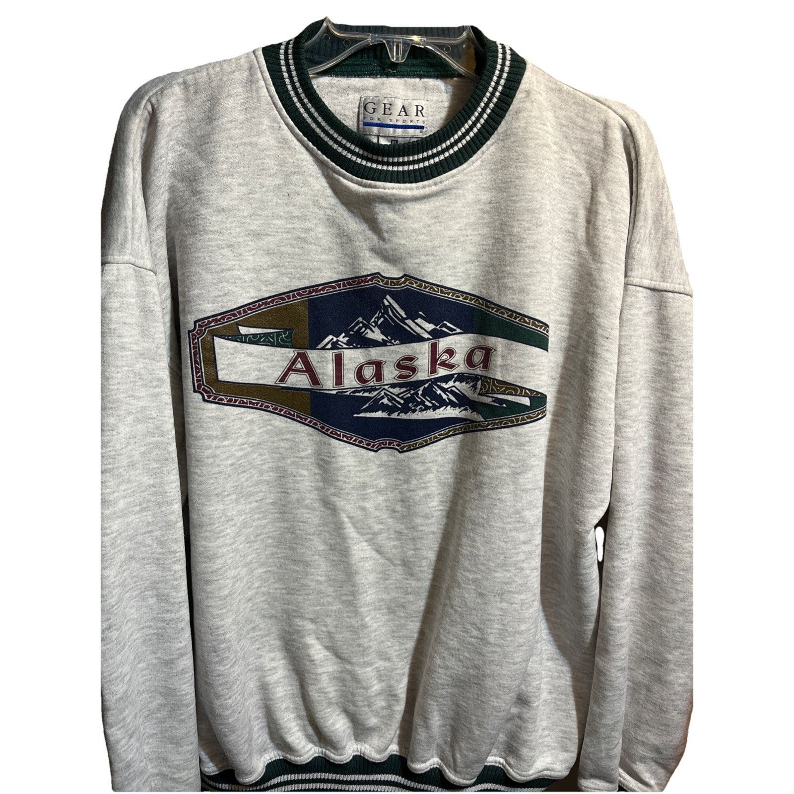 Vintage Gear For Sport VTG Men’s Xl Sweatshirt Alaska Gray Cotton Size US XL / EU 56 / 4 - 1 Thumbnail