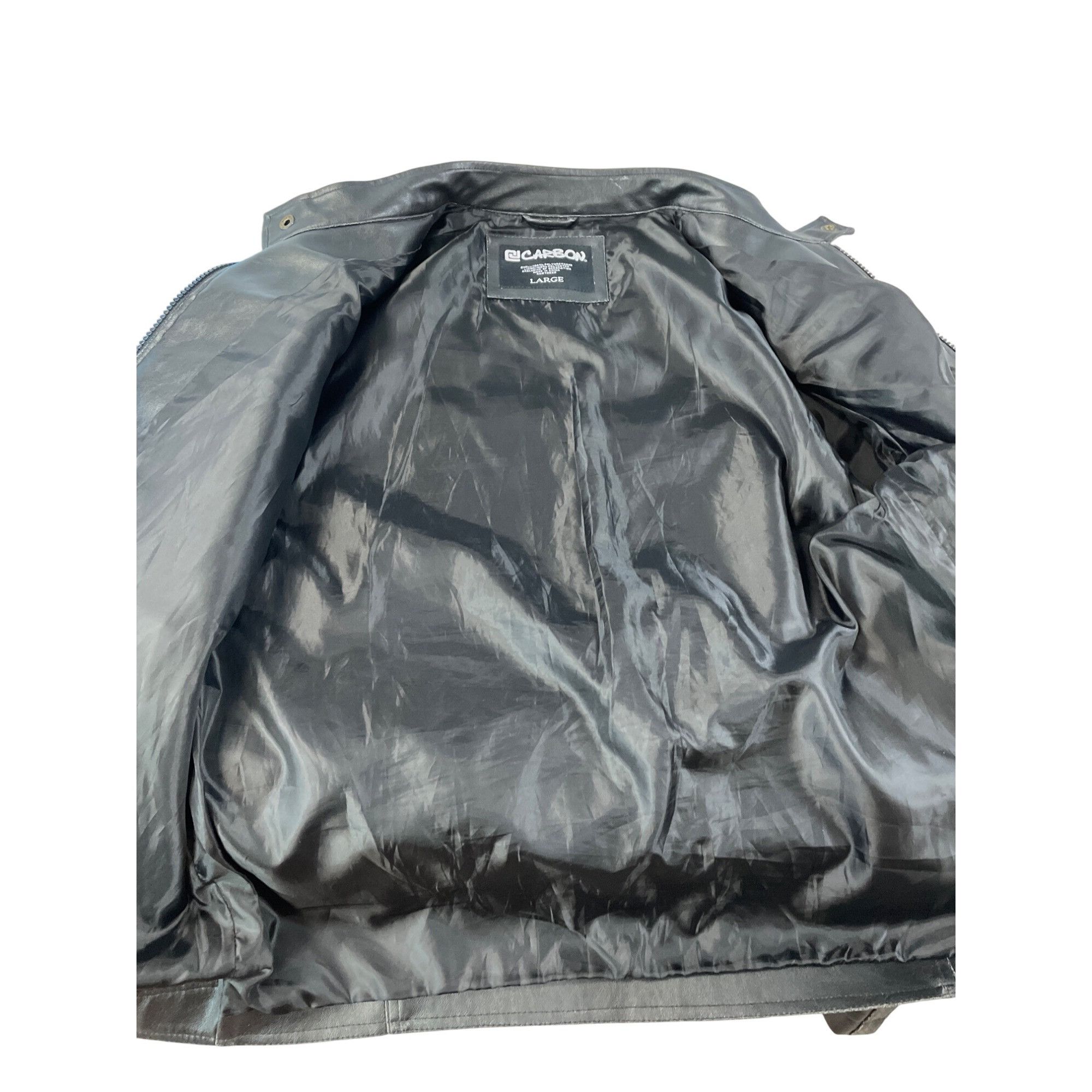 Other Carbon mens brown faux leather motorcycle jacket Size L SKU Size L / US 10 / IT 46 - 11 Thumbnail