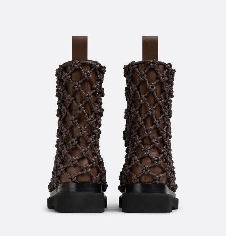 Bottega Veneta 🔥$9.8K VALUE🔥 Bottega Veneta Leather Lug Knot Boots Size US 10 / EU 43 - 3 Thumbnail