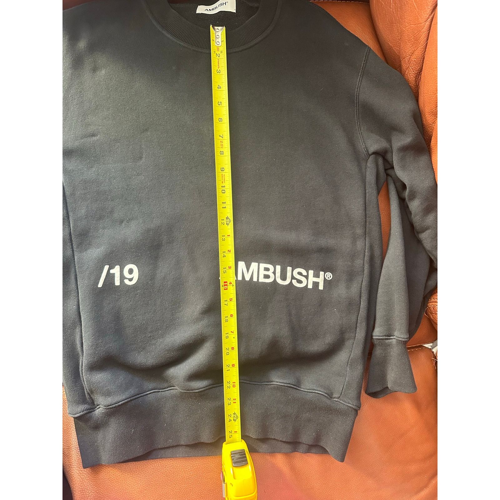 Ambush Design AMBUSH BLACK '19 LOGO Black Crewneck Sweatshirt Size 2 Size US S / EU 44-46 / 1 - 5 Thumbnail