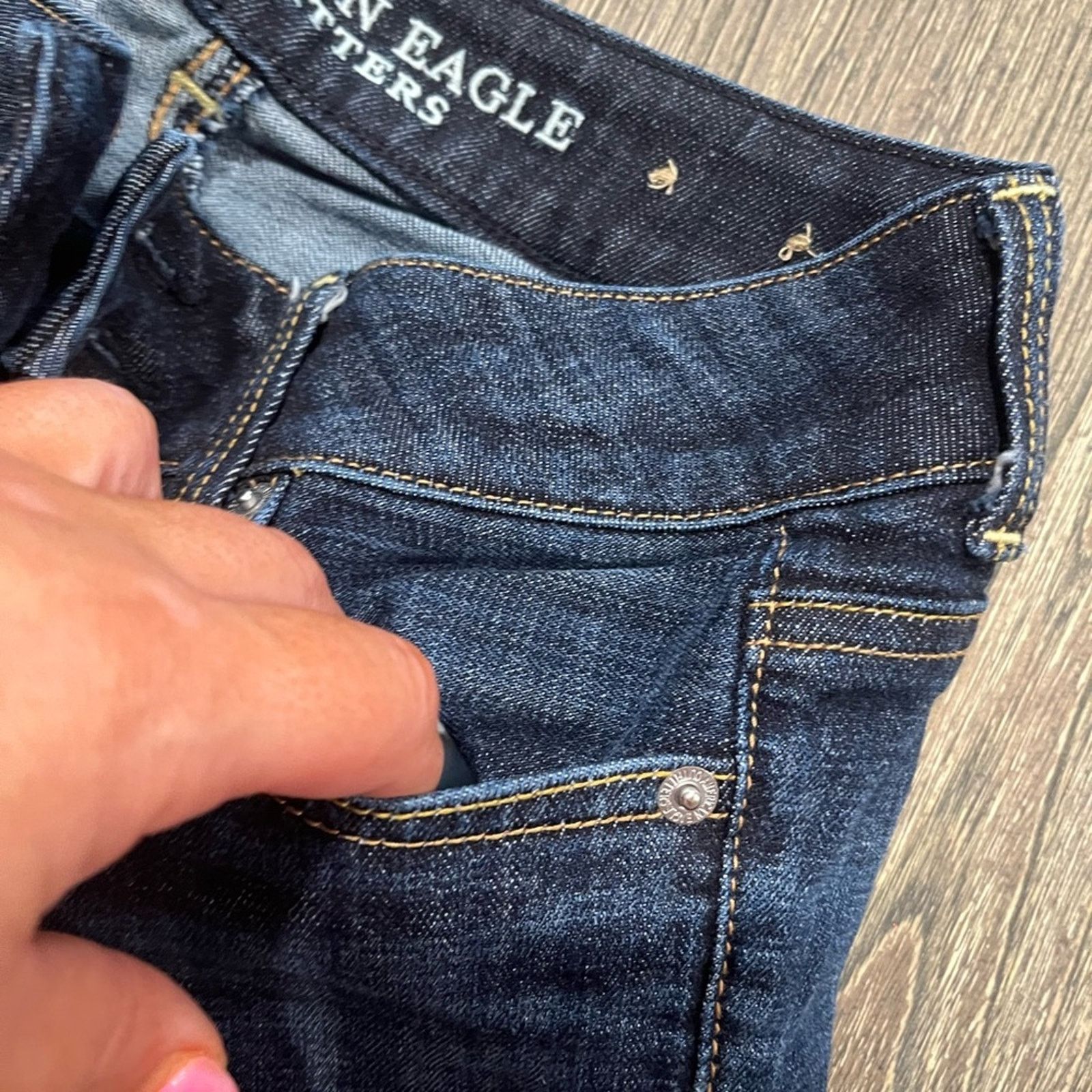 American Eagle Outfitters American Eagle Artist Crop Jeans Low Rise Pockets Stretch 2 Size 26" / US 2 / IT 38 - 4 Thumbnail