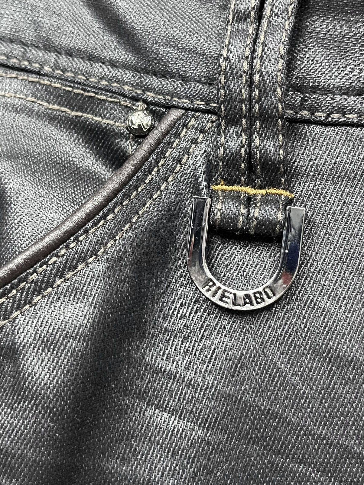 Nicole Club 🔥VERY RARE🔥RIELABO NCFM Waxed Cotton Pants Size 32" / US 10 / IT 46 - 5 Thumbnail