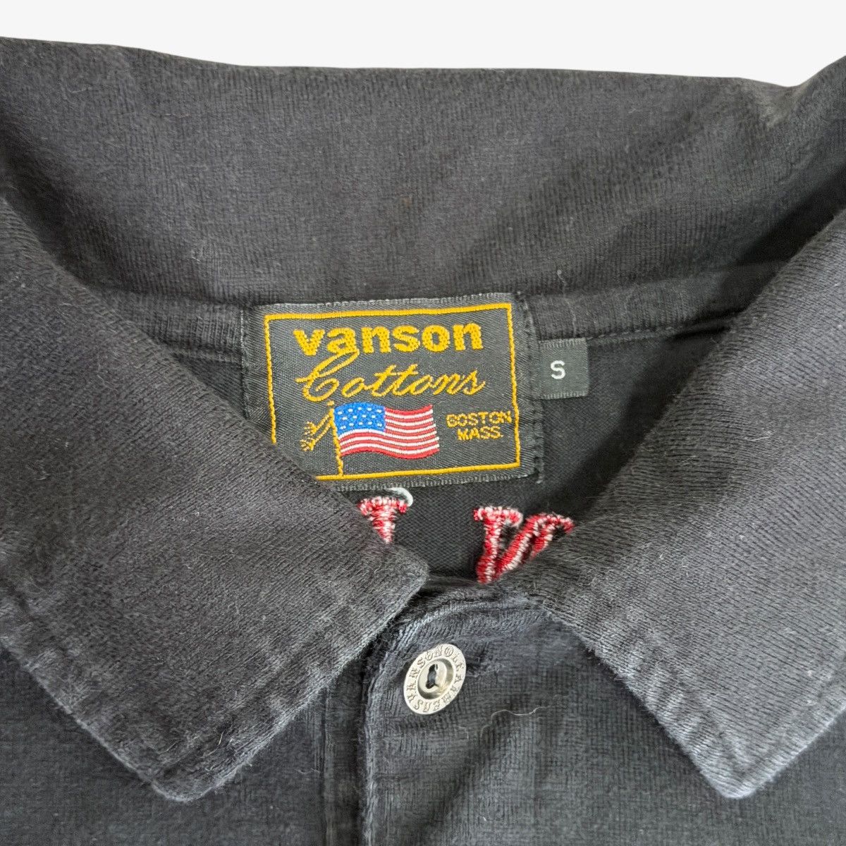 Vanson Leathers Vanson Leathers Eagle Embroidered Polo Shirt Black Size US S / EU 44-46 / 1 - 3 Thumbnail