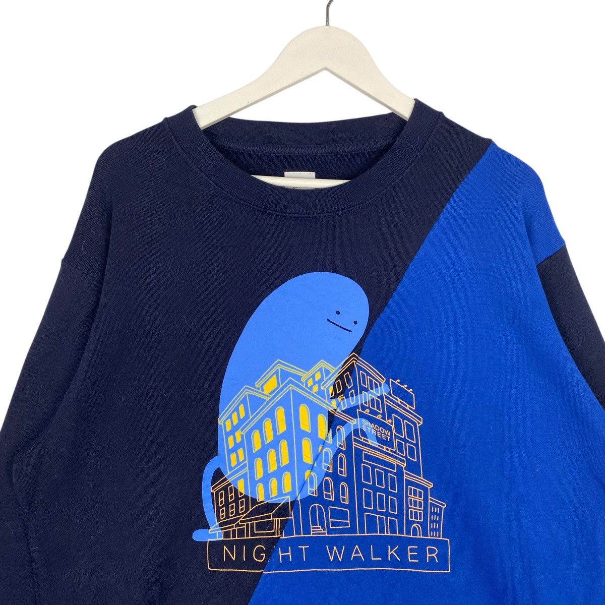 Vintage Vintage Japanese Brand Graniph Night Sweatshirt Black/Blue Size US XL / EU 56 / 4 - 4 Thumbnail