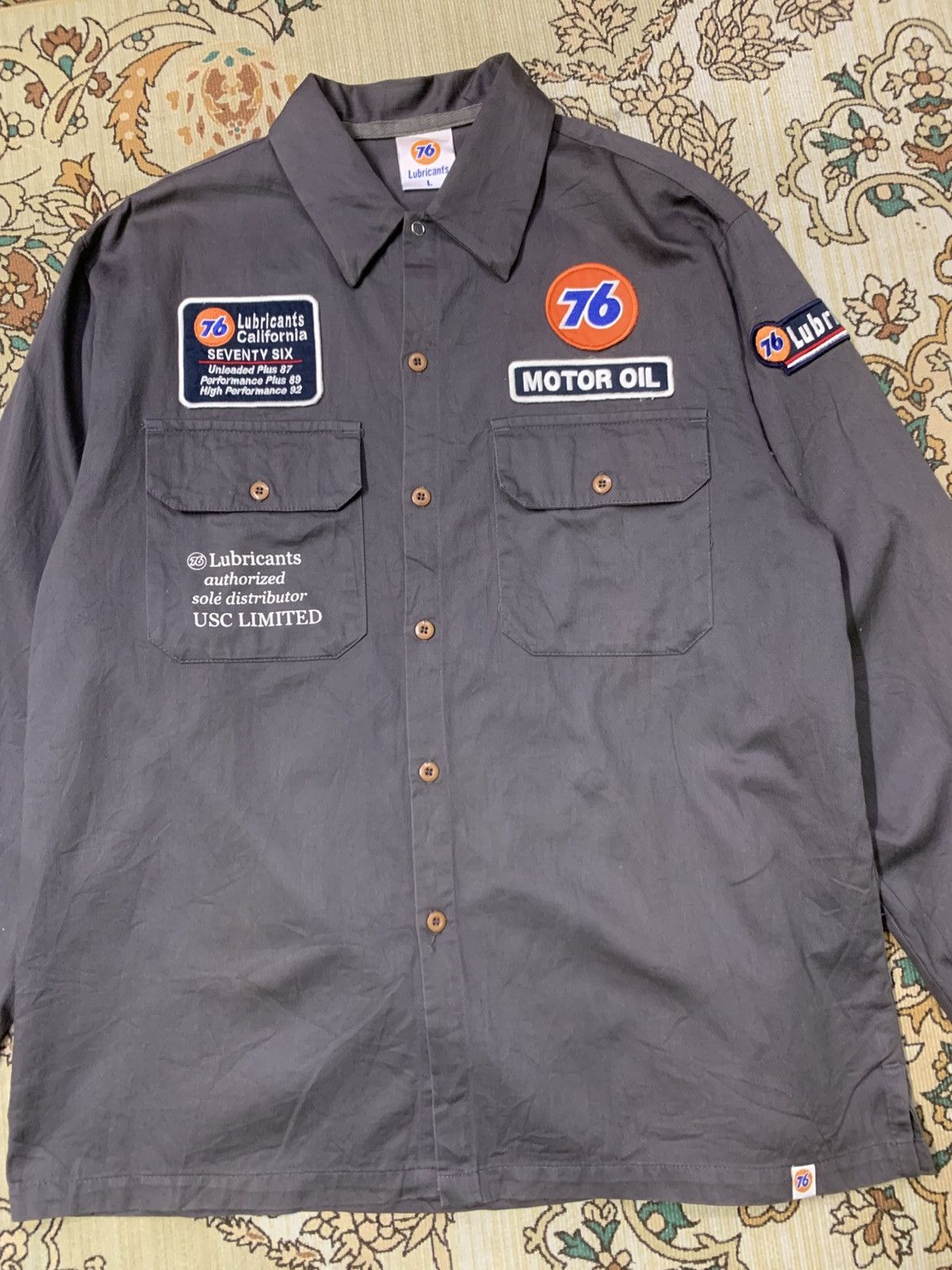 Vintage VINTAGE 76 LUBRICANT WORKSHIRT Size US L / EU 52-54 / 3 - 2 Thumbnail