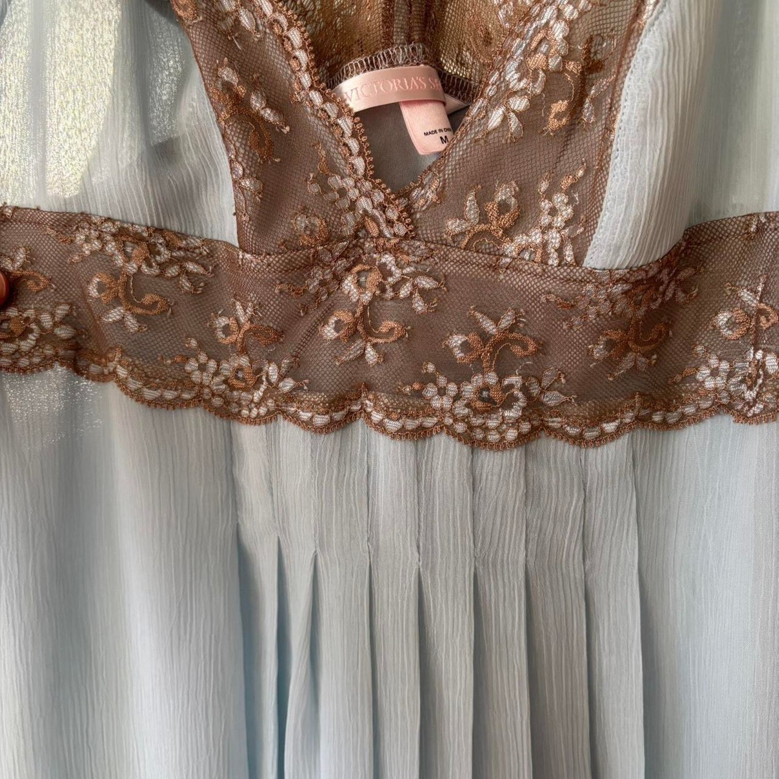 Victoria's Secret Victoria's Secret Light Blue Lingerie Slip Dress Medium Size M / US 6-8 / IT 42-44 - 5 Thumbnail