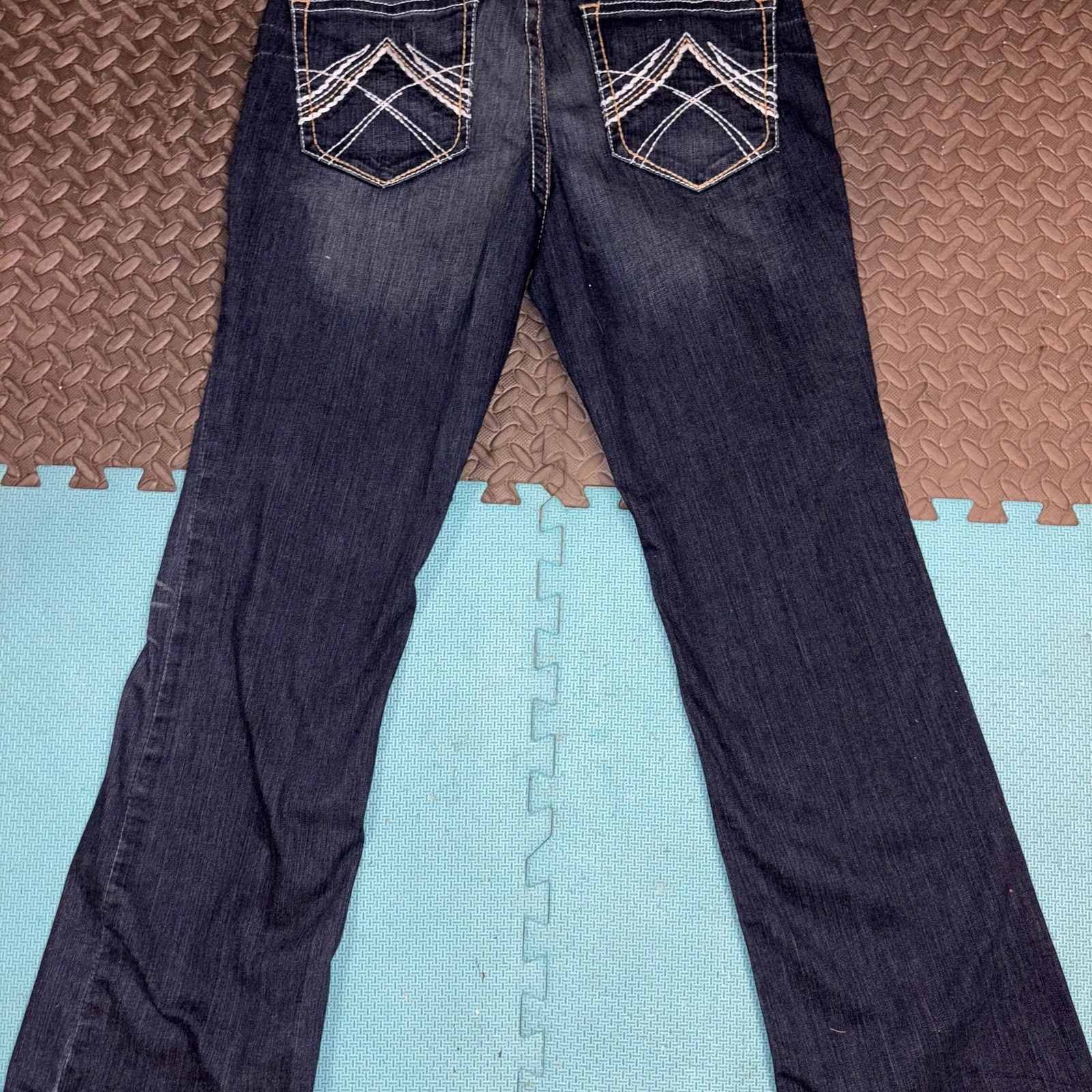 Ariat Ariat Real Mid Rise Marine Bootcut Jeans Size 28" / US 6 / IT 42 - 6 Thumbnail