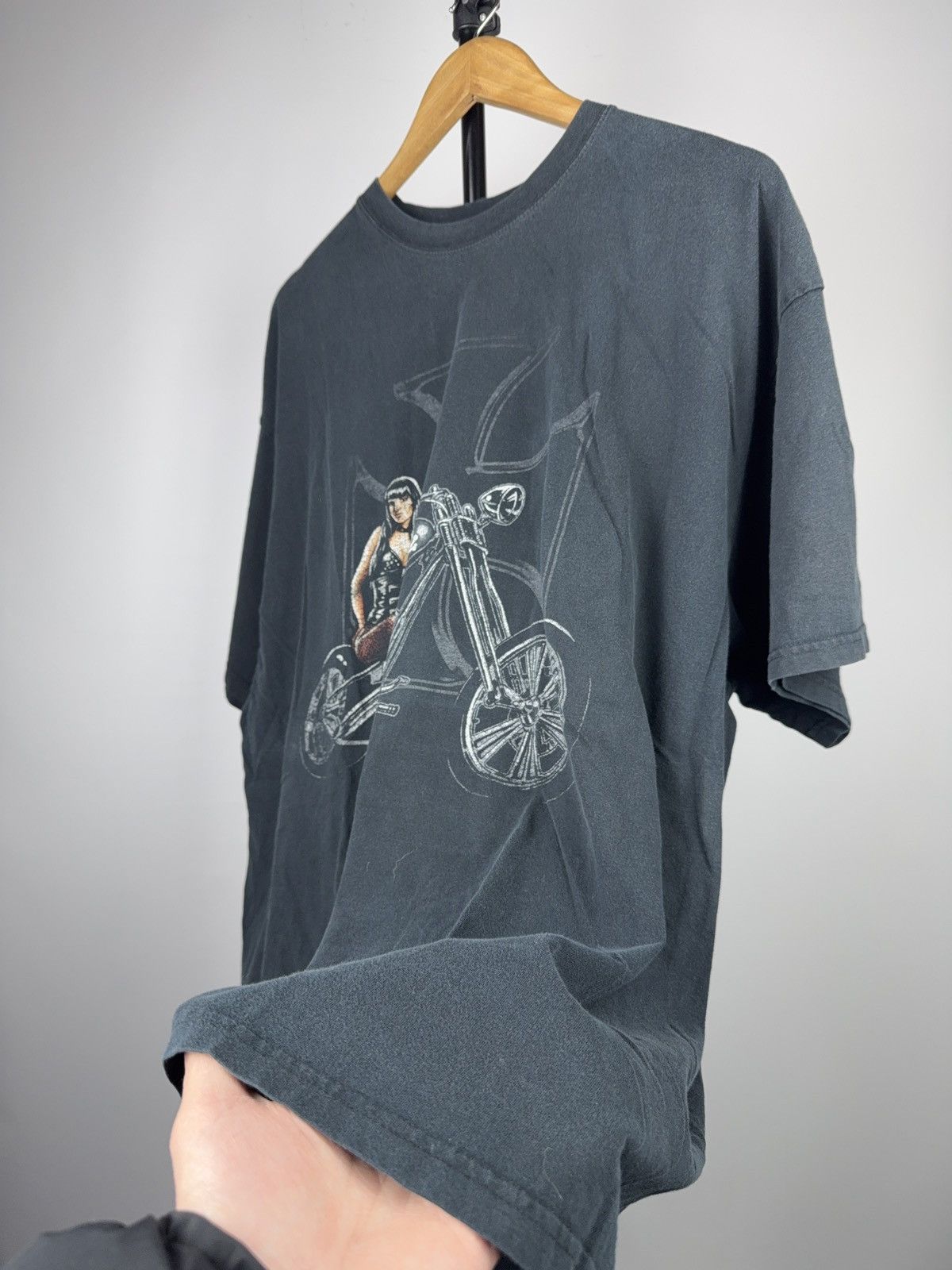 West Coast Choppers RARE 🔥90s West Coast Choppers Jerzees Biker Sexy Girl Size US XXL / EU 58 / 5 - 5 Thumbnail