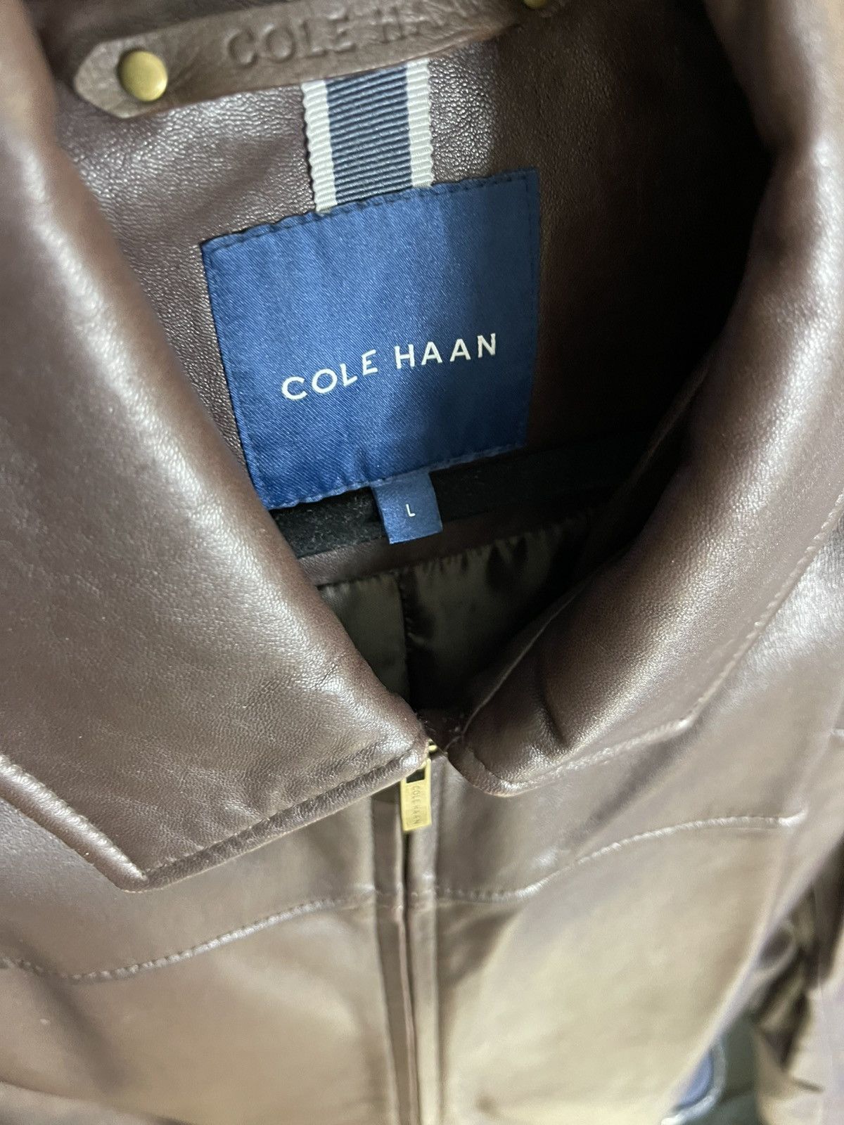 Cole Haan Cole Haan Lambskin Jacket Size US L / EU 52-54 / 3 - 3 Thumbnail
