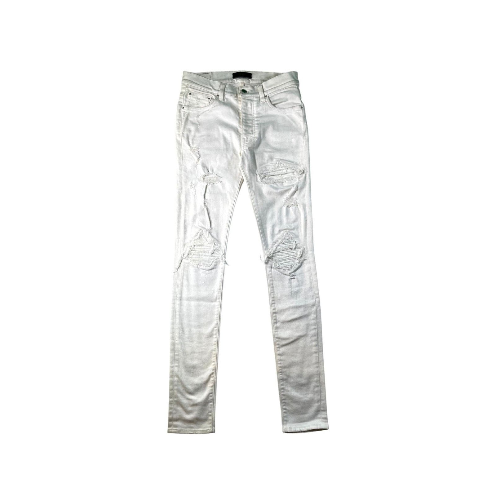 Amiri Amiri MX1 White Paisley White Denim Jeans Size 31 | Grailed