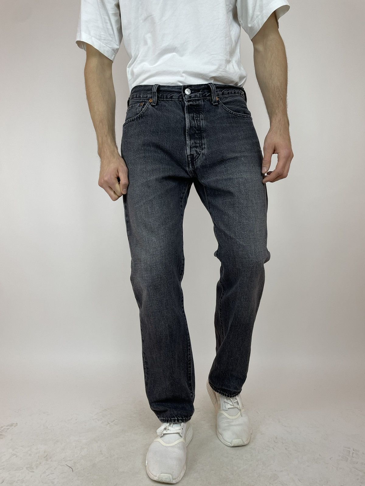 Levi's LEVIS 501 big E Jeans Washed gray Mens size w34 L32 Size US 34 / EU 50 - 1 Thumbnail