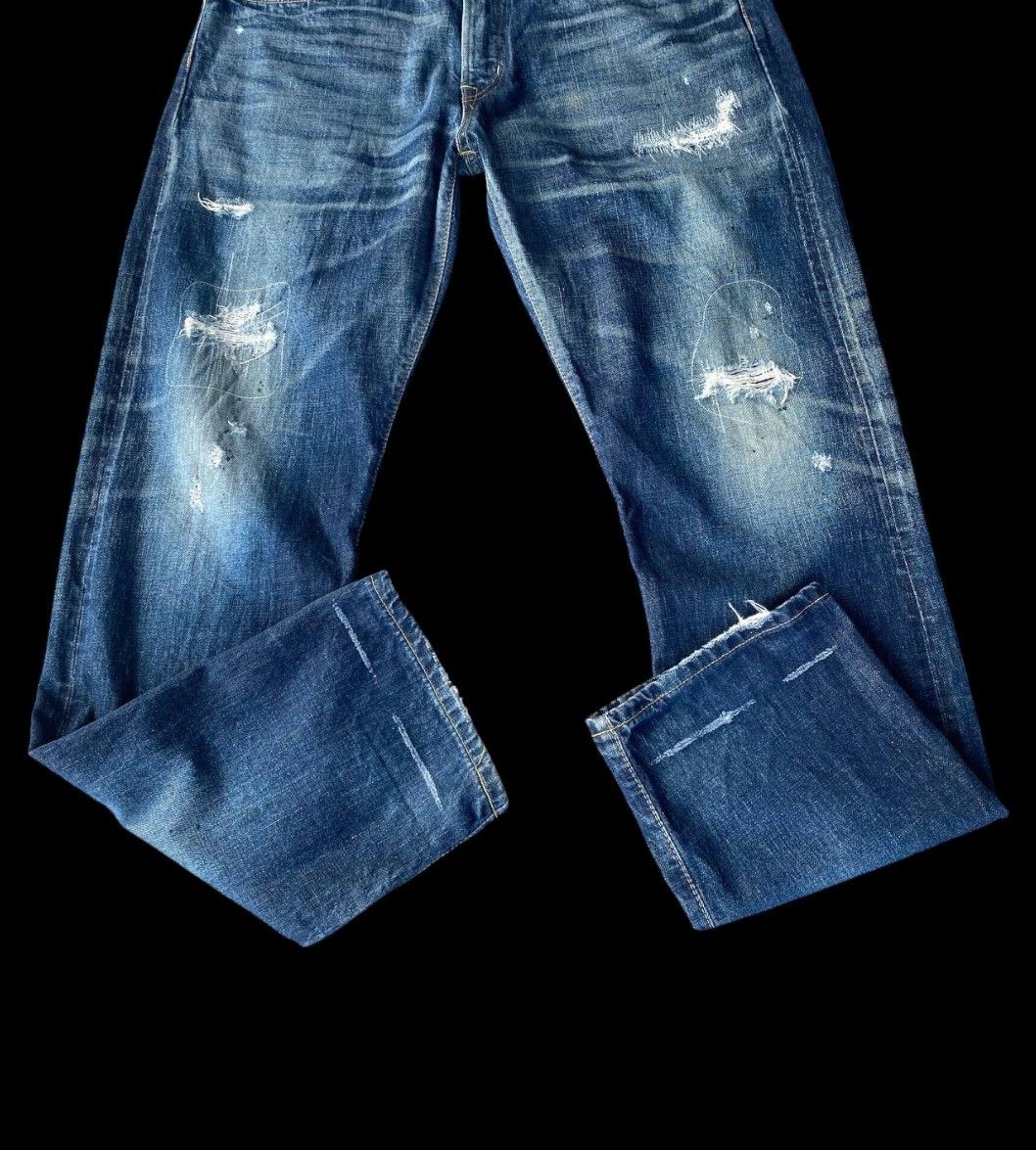 Edwin × Vintage VINTAGE EDWIN REDLINE LOT505 DISTRESSED DENIM BJ6-16 Size US 34 / EU 50 - 5 Thumbnail