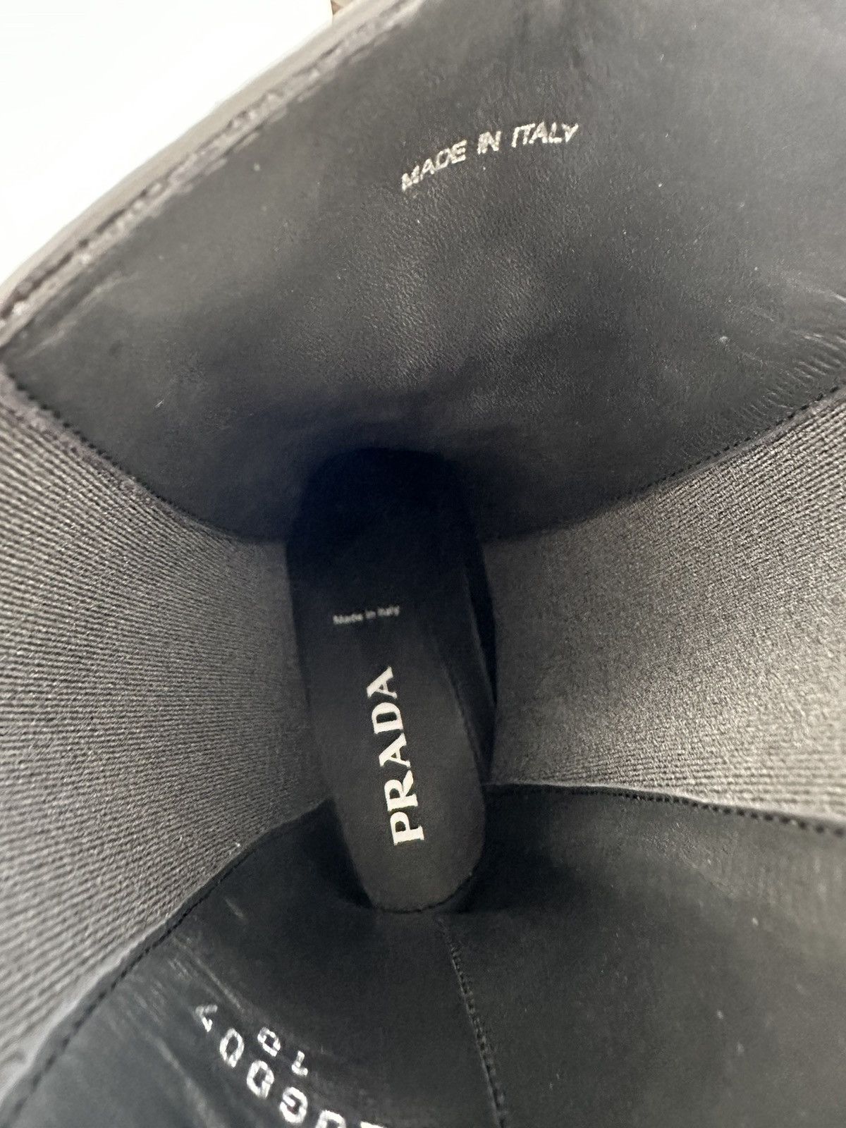 Prada Leather Chelsea Boots