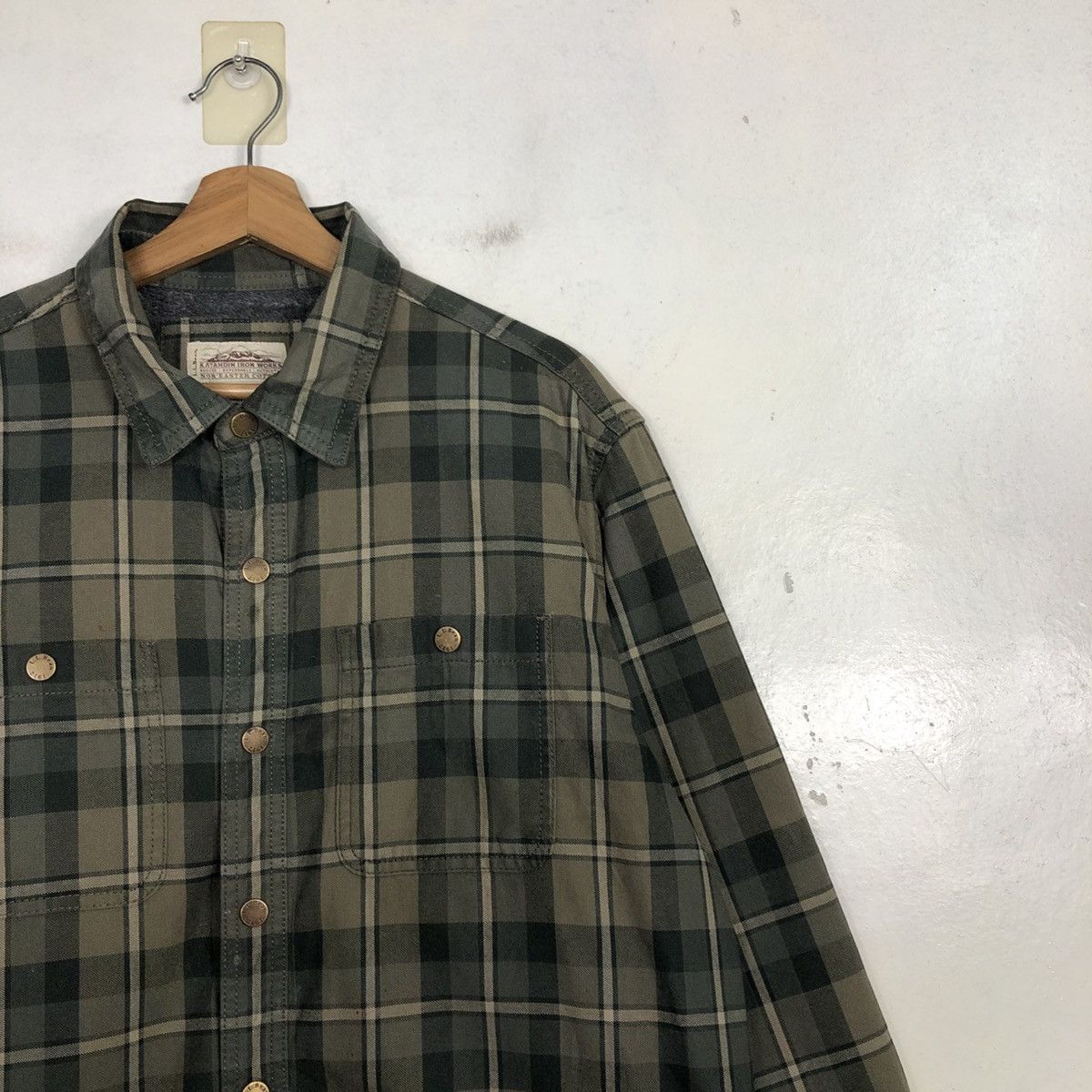 Japanese Brand Vintage Chore Jacket Plaid Blanket Katahdin Iron Work Tartan Size US M / EU 48-50 / 2 - 8 Thumbnail