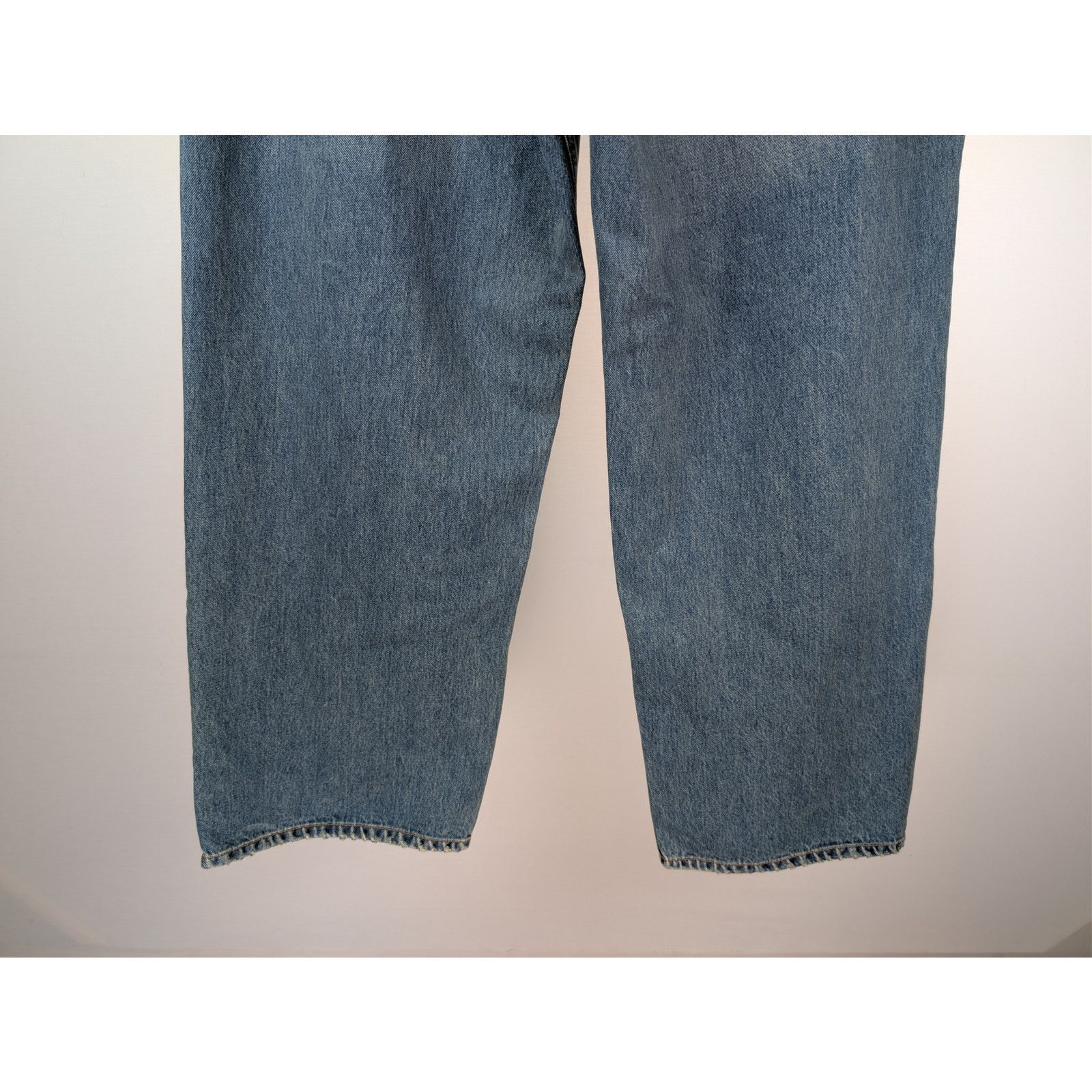 Balenciaga o1rshd1 Organic Blue Japanese Large Baggy Denim Jeans Blue Size US 32 / EU 48 - 13 Thumbnail