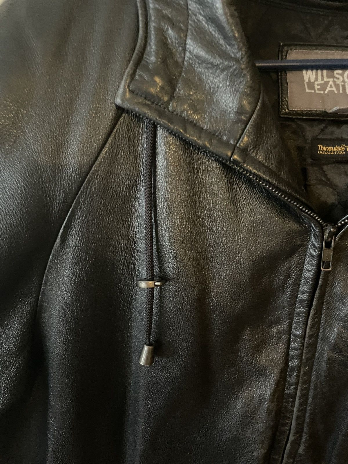 Wilsons Leather Fully leather hooded jacket parka Size US L / EU 52-54 / 3 - 6 Thumbnail