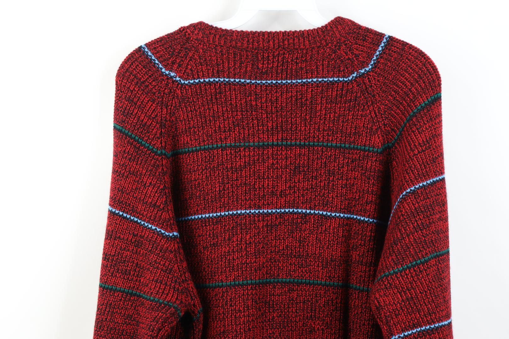 Vintage Vintage 90s Streetwear Chunky Ribbed Knit Crewneck Sweater Size L / US 10 / IT 46 - 9 Thumbnail