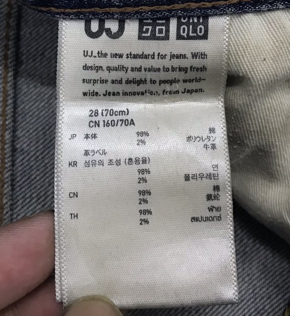 Uniqlo × Vintage Japanese Brand Uniqlo Selvedge Patchwork Denim Jeans Size US 31 - 17 Thumbnail
