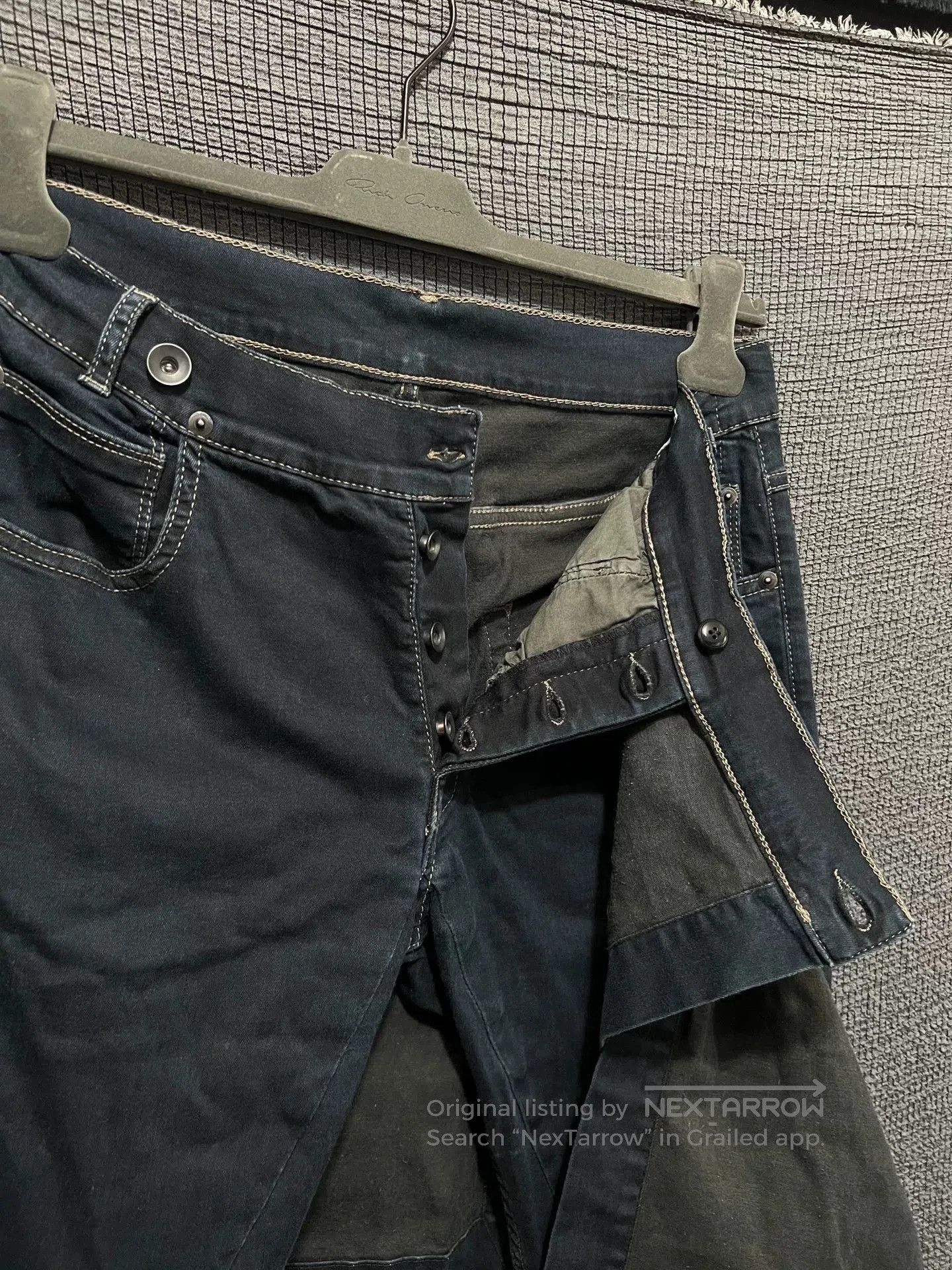 Rick Owens rick owens elastic denim skirt pants. Size 26" / US 2 / IT 38 - 4 Thumbnail