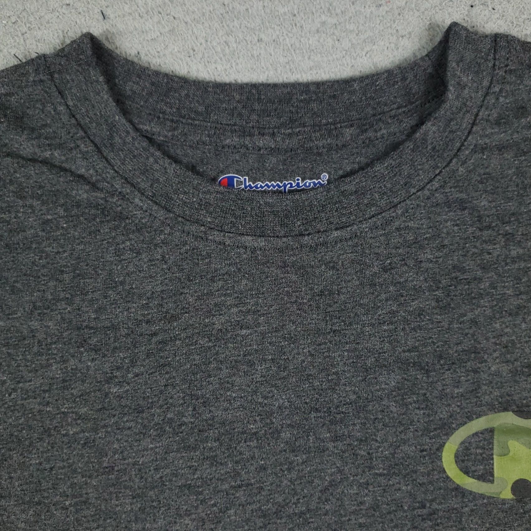 Champion Champion Long Sleeve T-Shirt Mens Large Gray Casual Crew Neck Sports Size US L / EU 52-54 / 3 - 3 Thumbnail